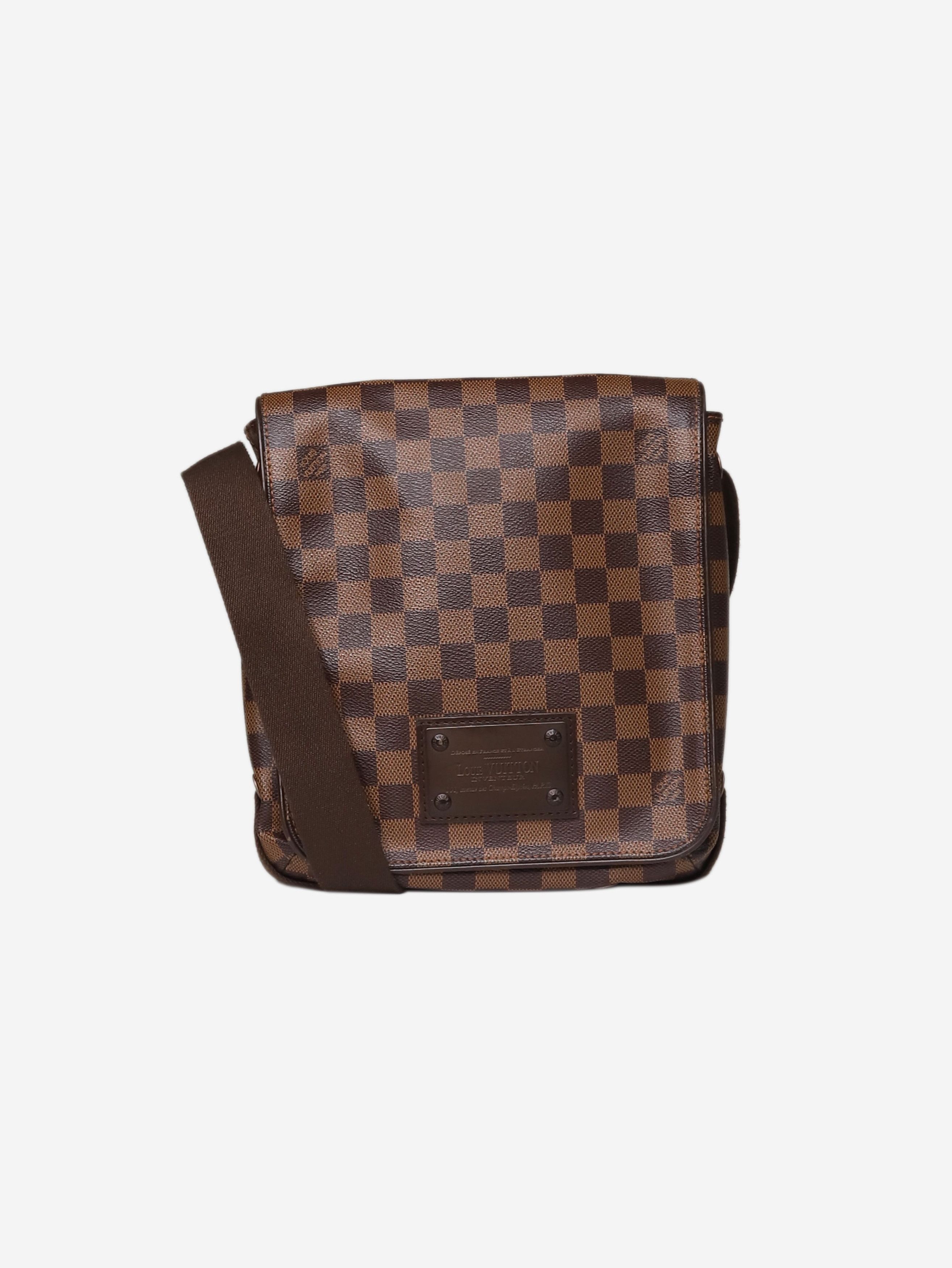image of Louis Vuitton Brown 2009 Damier Ebene Brooklyn Pm Bag, Women's