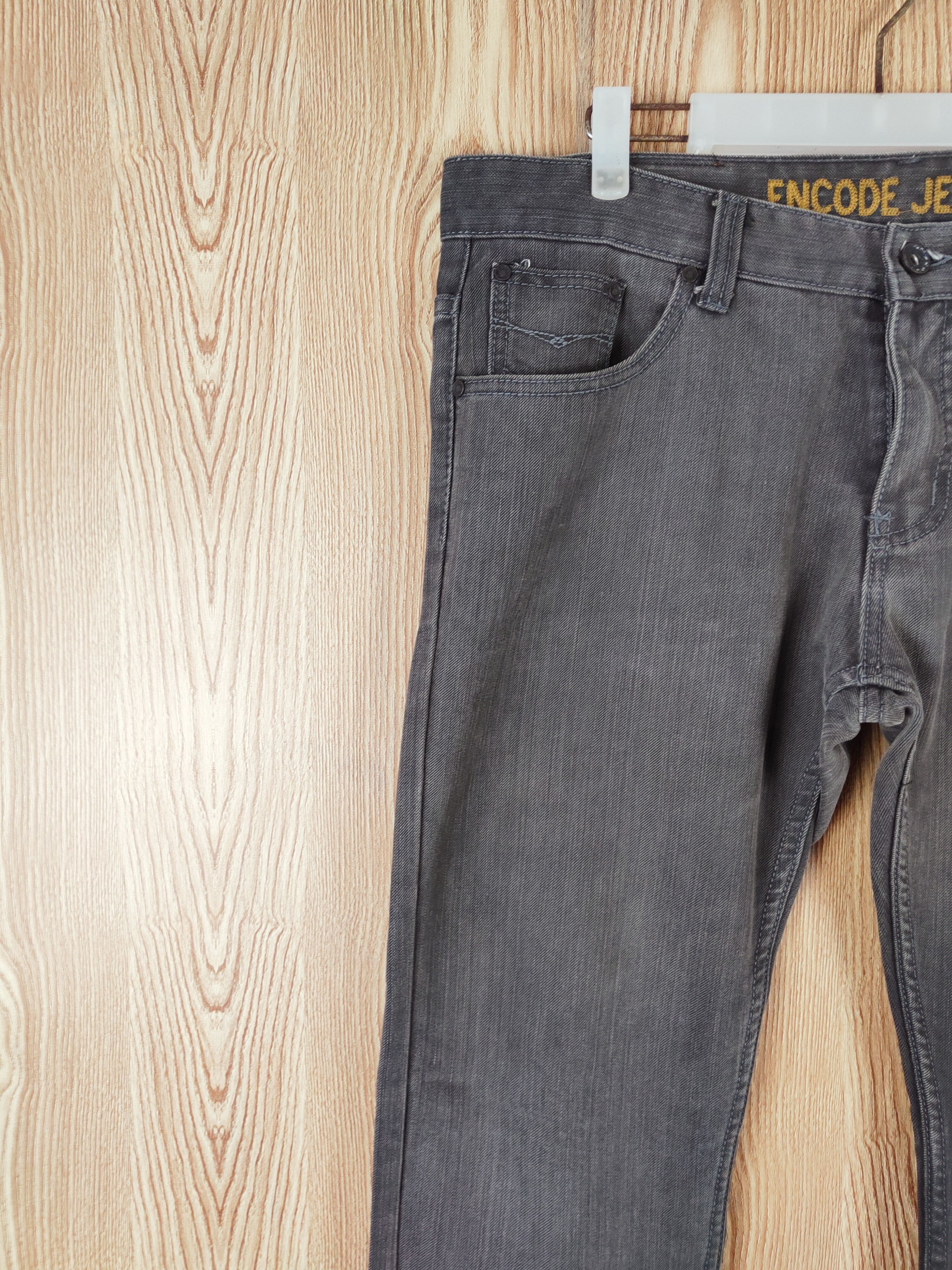 Japanese Brand × Vintage Encode Dark Brown Distressed Ripped Jeans Size US 38 / EU 54 - 3 Thumbnail