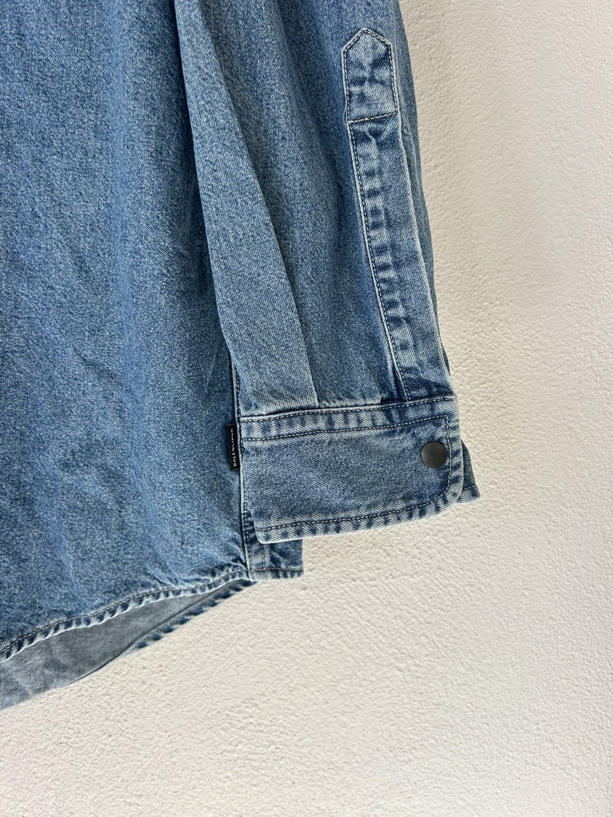 Balenciaga Layered Denim and Flannel Shirt w/ Removable Denim Vest Size US M / EU 48-50 / 2 - 5 Thumbnail