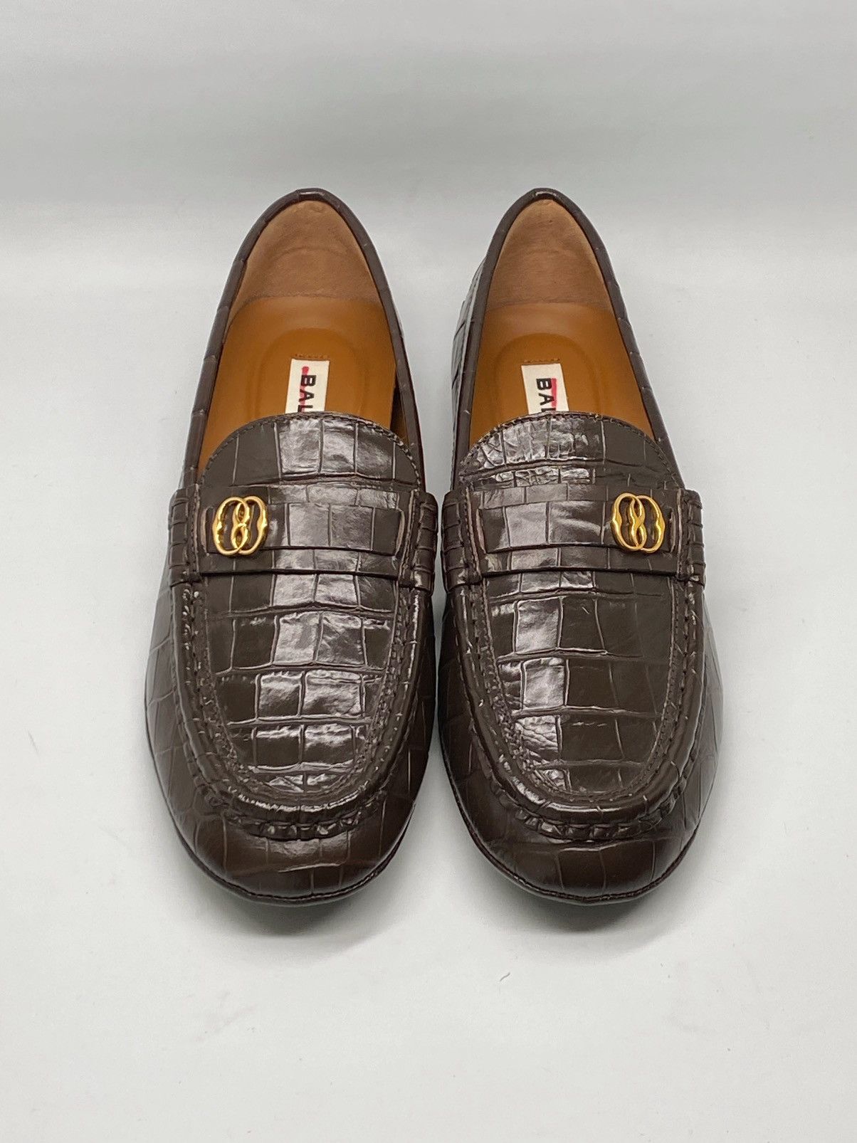 Bally Bally Keeper Croc-Embossed Leather Driving Loafers size 7.5 Size US 7.5 / EU 40-41 - 2 Thumbnail