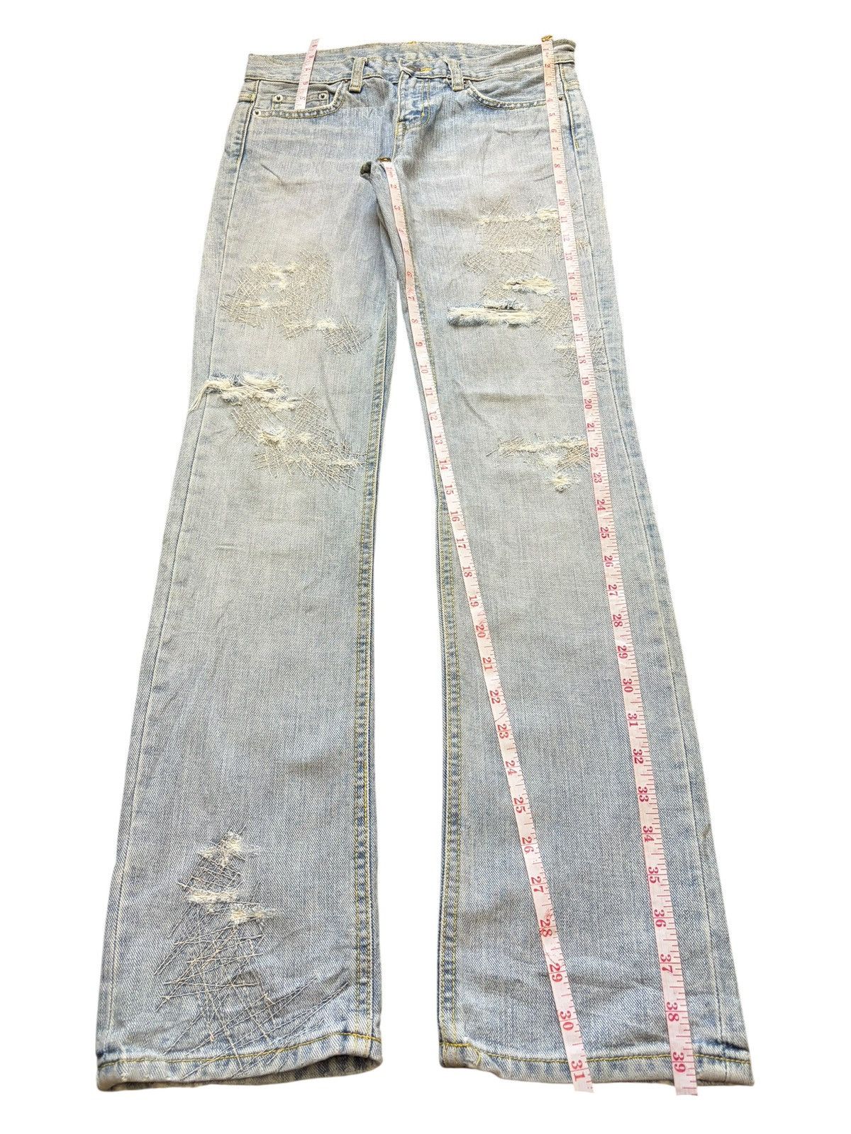 Diesel Vintage Japanese Brand Distressed Flare Jeans Size 28" / US 6 / IT 42 - 7 Thumbnail