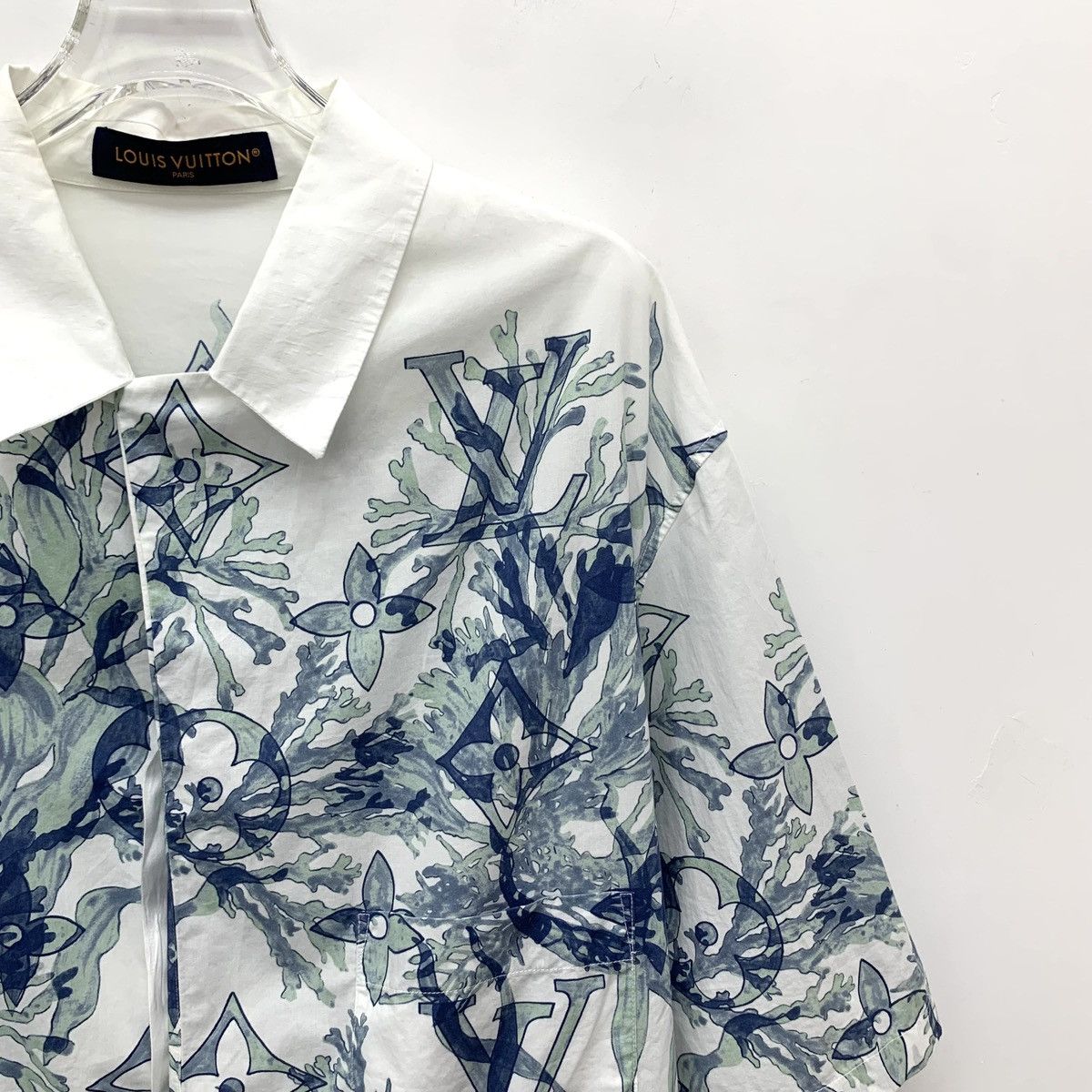 Louis Vuitton Louis Vuitton blue Aquatic Short Sleeve Shirt Size US M / EU 48-50 / 2 - 3 Thumbnail
