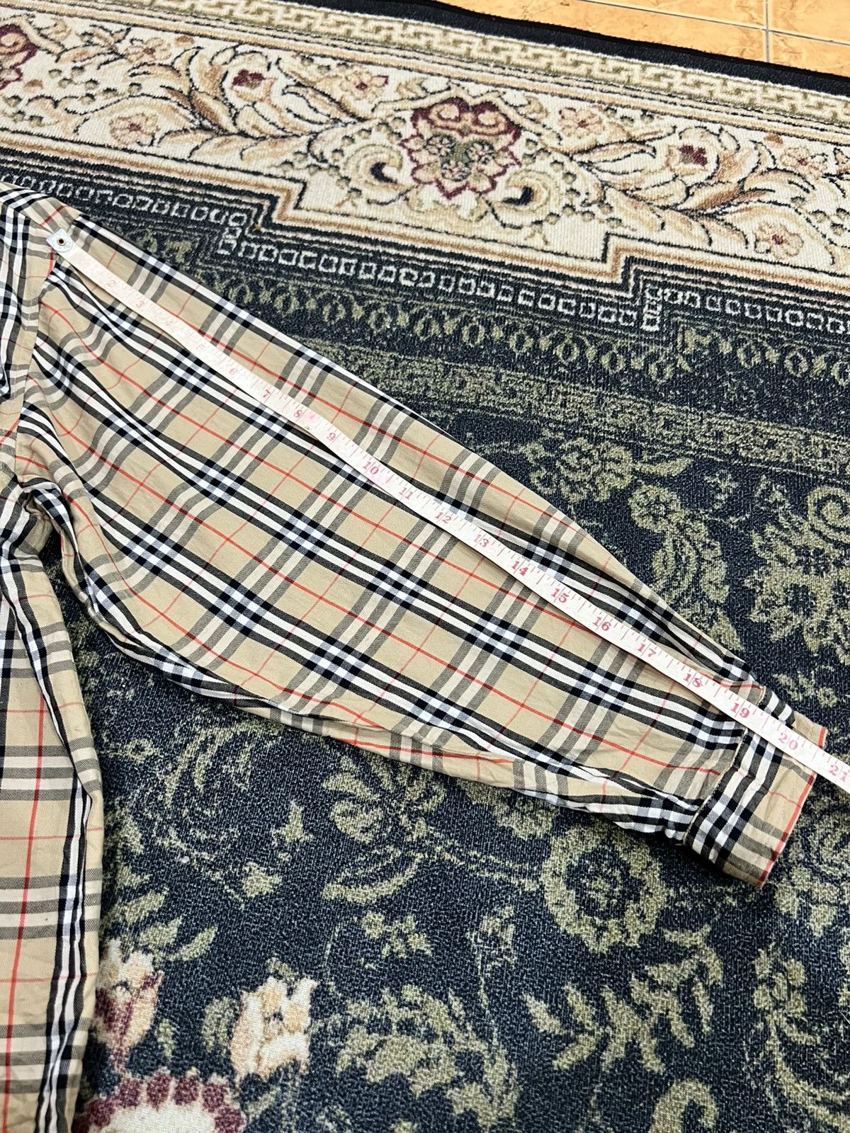 Burberry × Vintage Vtg Burberry Nova Check Shirt Size M / US 6-8 / IT 42-44 - 9 Thumbnail