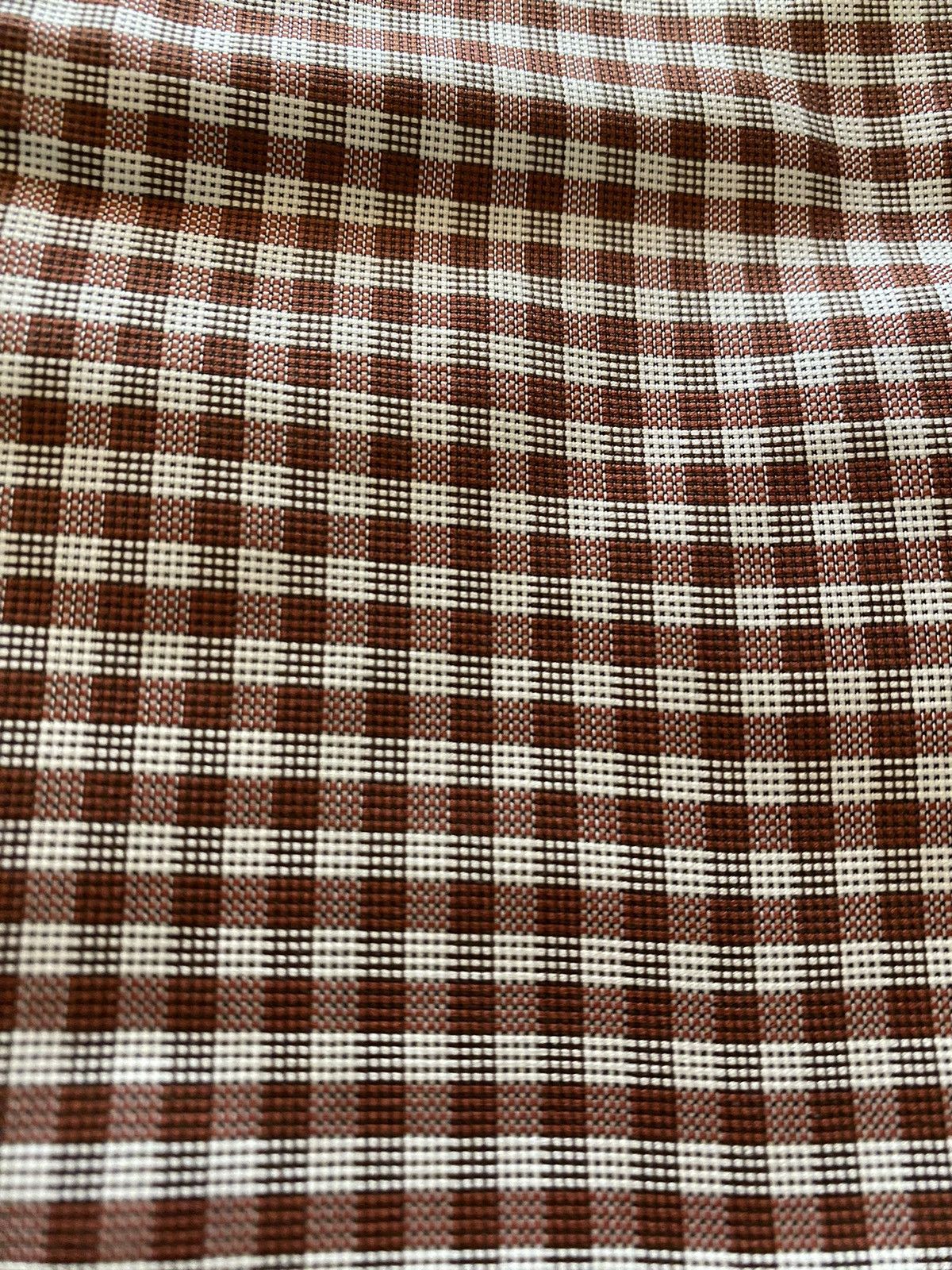 Tom Ford Tom Ford copper/silver gingham check shirt 17 43e Size US L / EU 52-54 / 3 - 6 Thumbnail