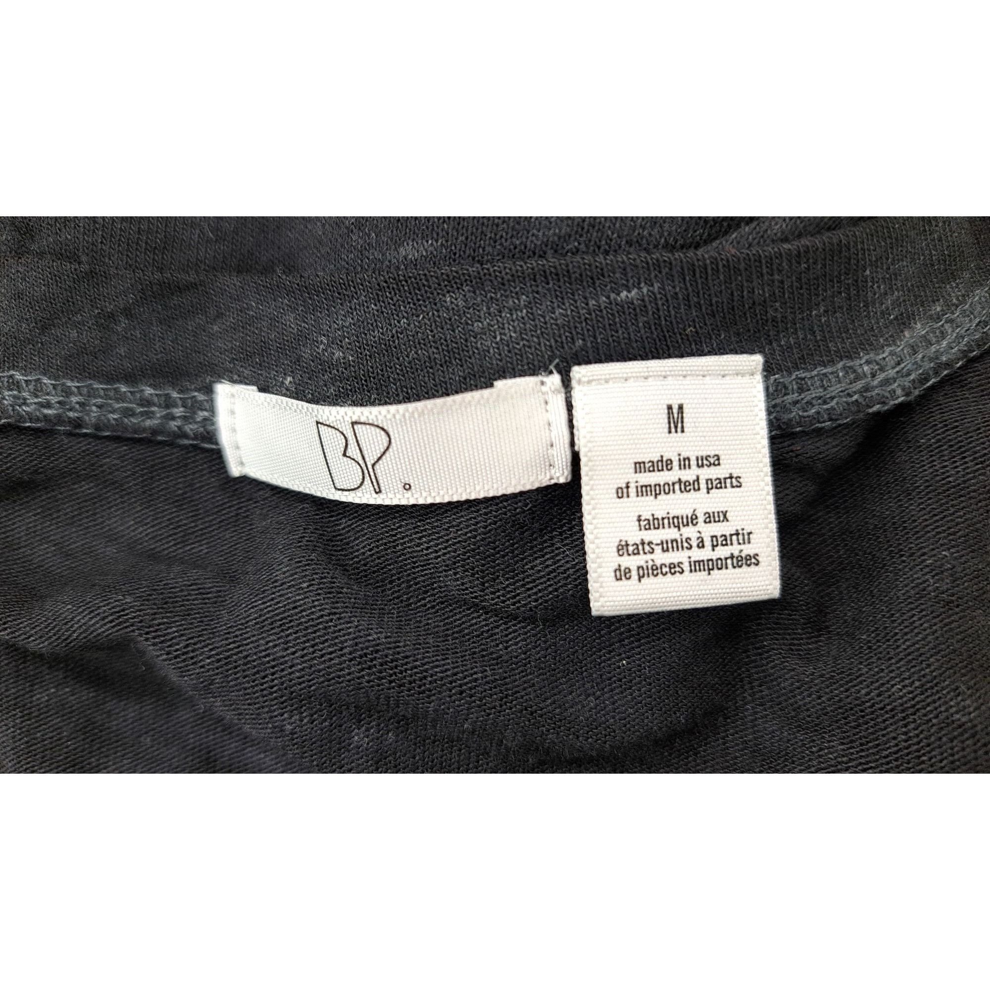 BP. BP Black V-Neck Short Sleeve Top Women Size Medium Nordstrom Size M / US 6-8 / IT 42-44 - 6 Thumbnail