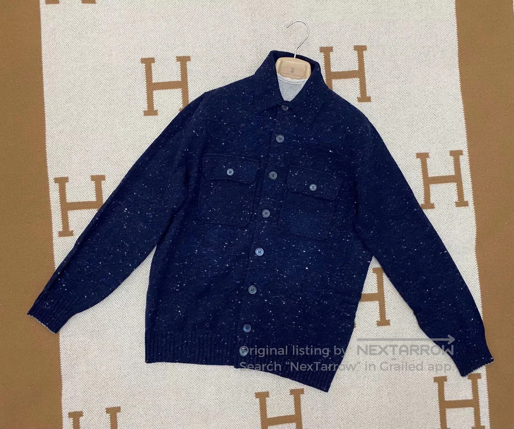 Brunello Cucinelli Brunello Cucinelli Wool Cashmere Cardigan. Size US L / EU 52-54 / 3 - 1 Thumbnail