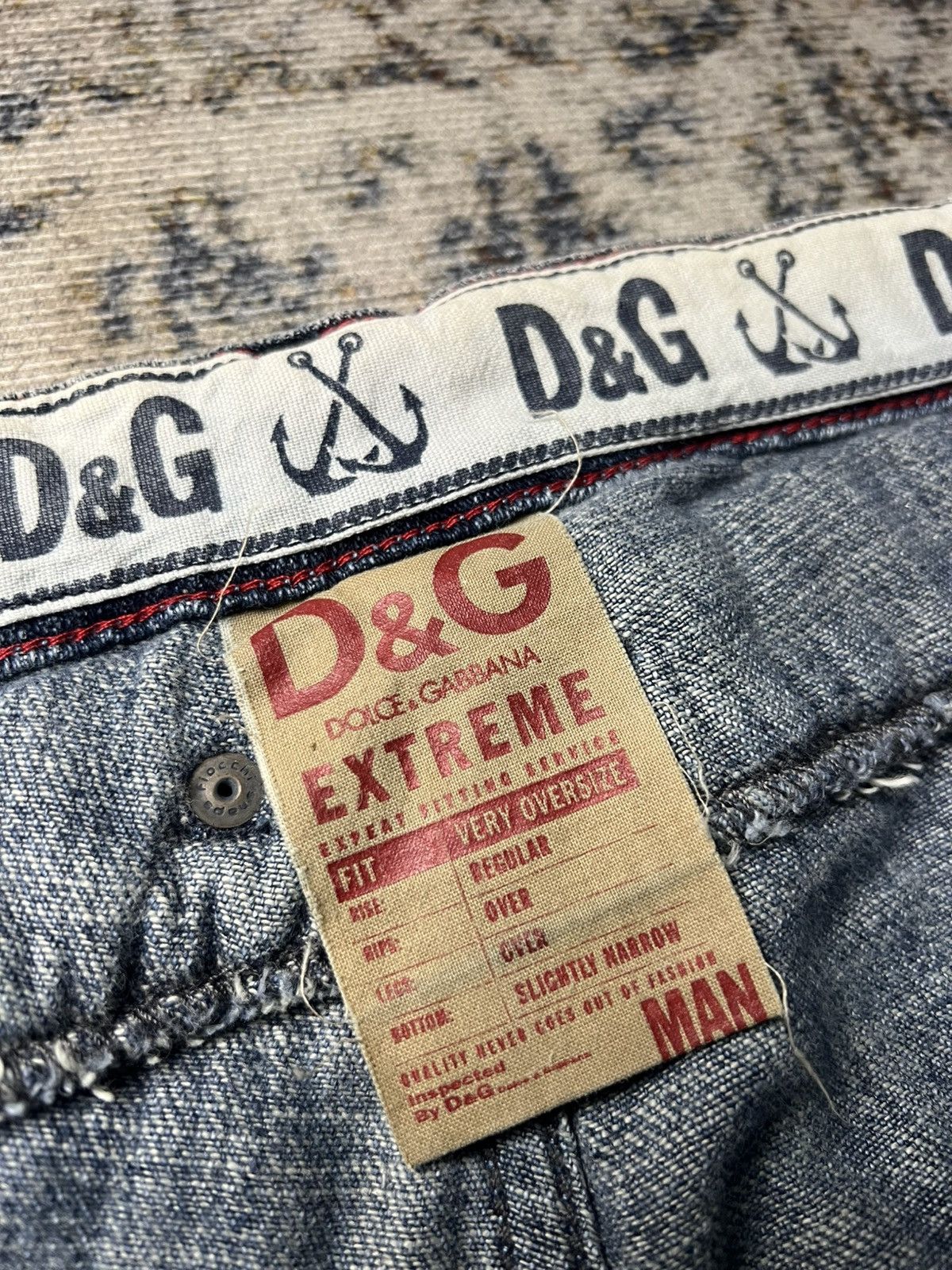Dolce & Gabbana AW06 Dolce & Gabbana Double Waist Deconstructed Baggy Denim Size US 32 / EU 48 - 6 Thumbnail