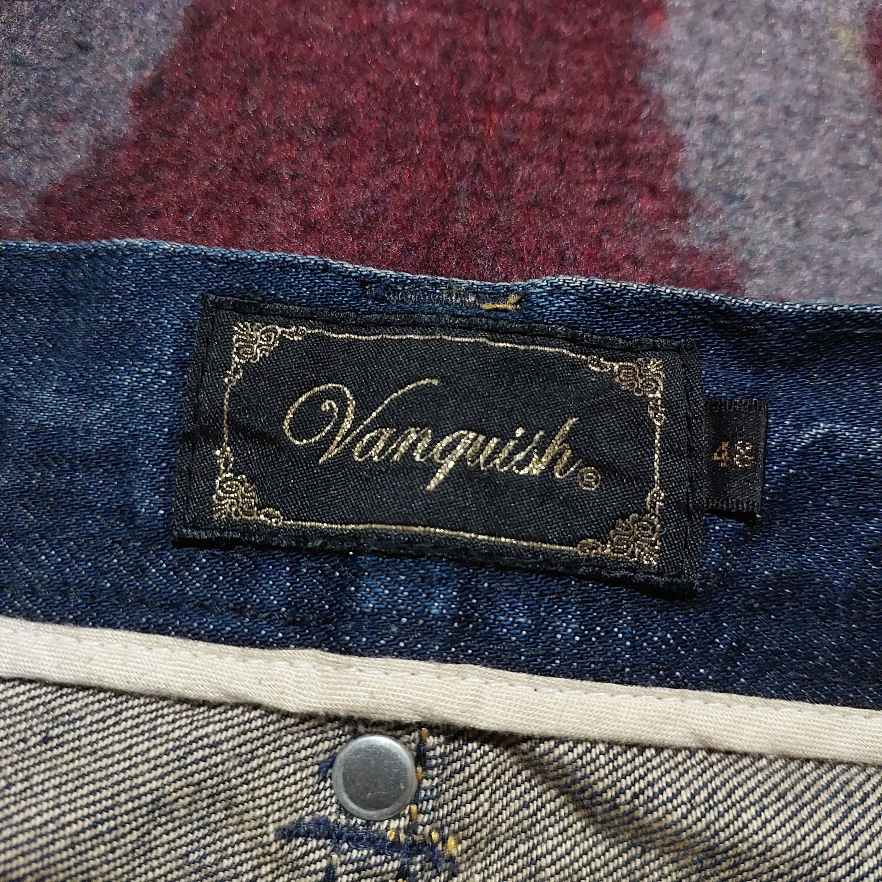 GOA Vanquish studded ripped flared blue denim Size US 36 / EU 52 - 10 Thumbnail