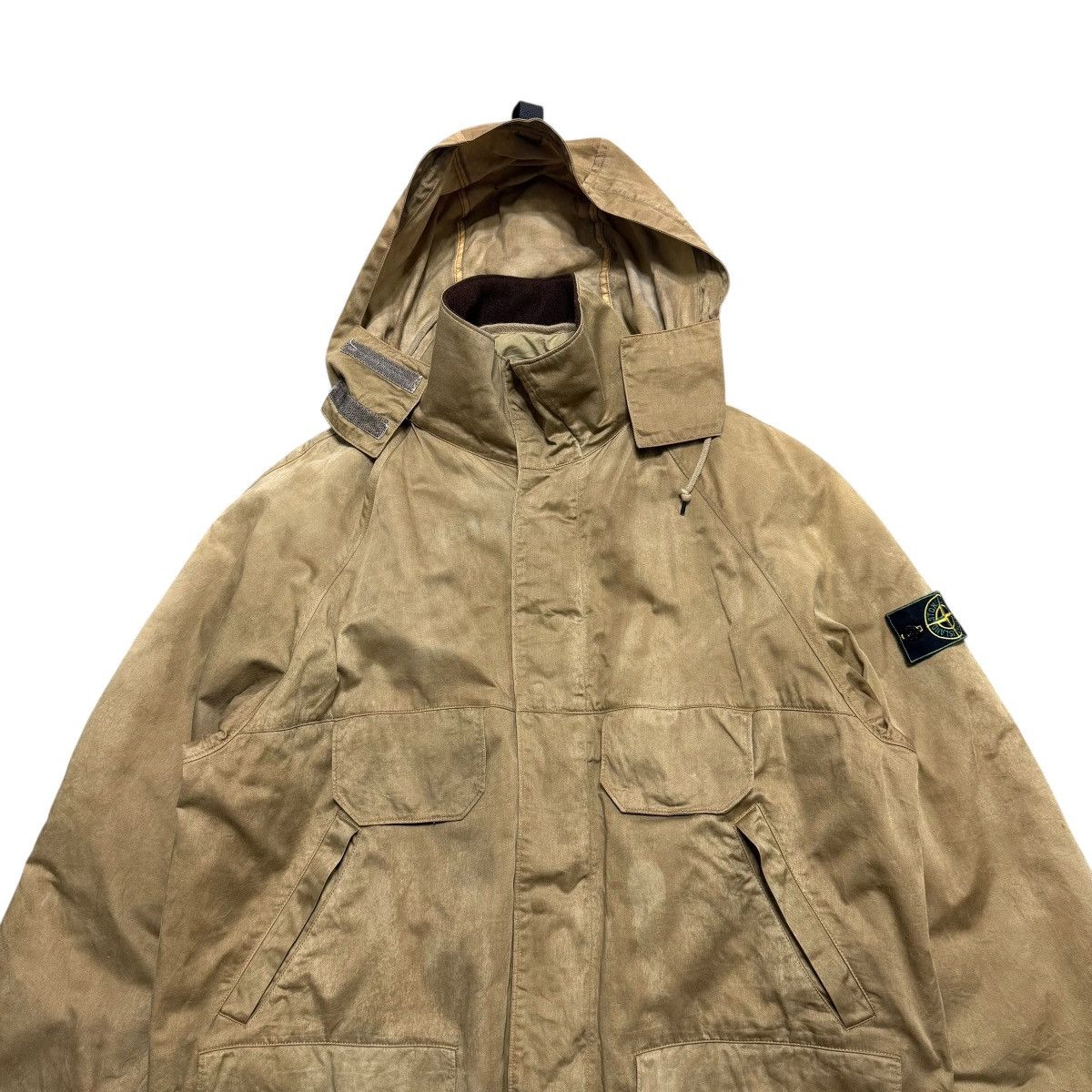 Stone Island Vintage 1994 Stone Island Raso Gommato Hooded Jacket Size US L / EU 52-54 / 3 - 2 Thumbnail