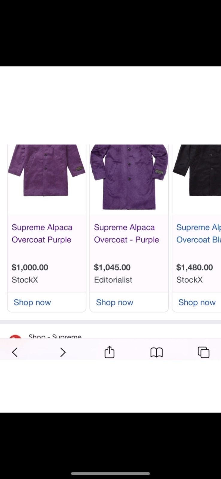 Supreme Supreme Alpaca Overcoat Size US S / EU 44-46 / 1 - 12 Thumbnail