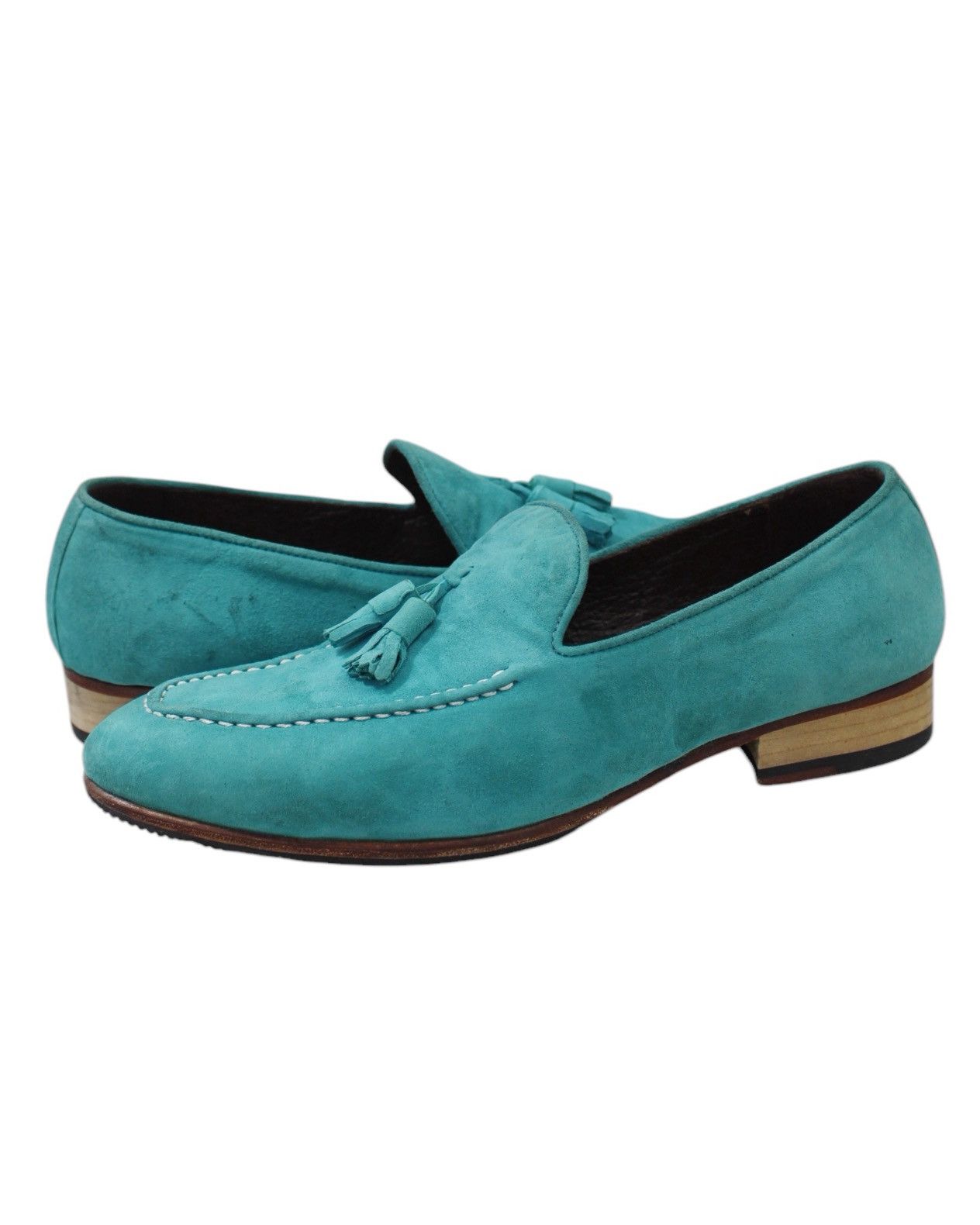 Japanese Brand × Leather × Vintage 2000S SHOES BY LAUNCHING M TASSEL LOAFER Size US 8.5 / EU 41-42 - 4 Thumbnail