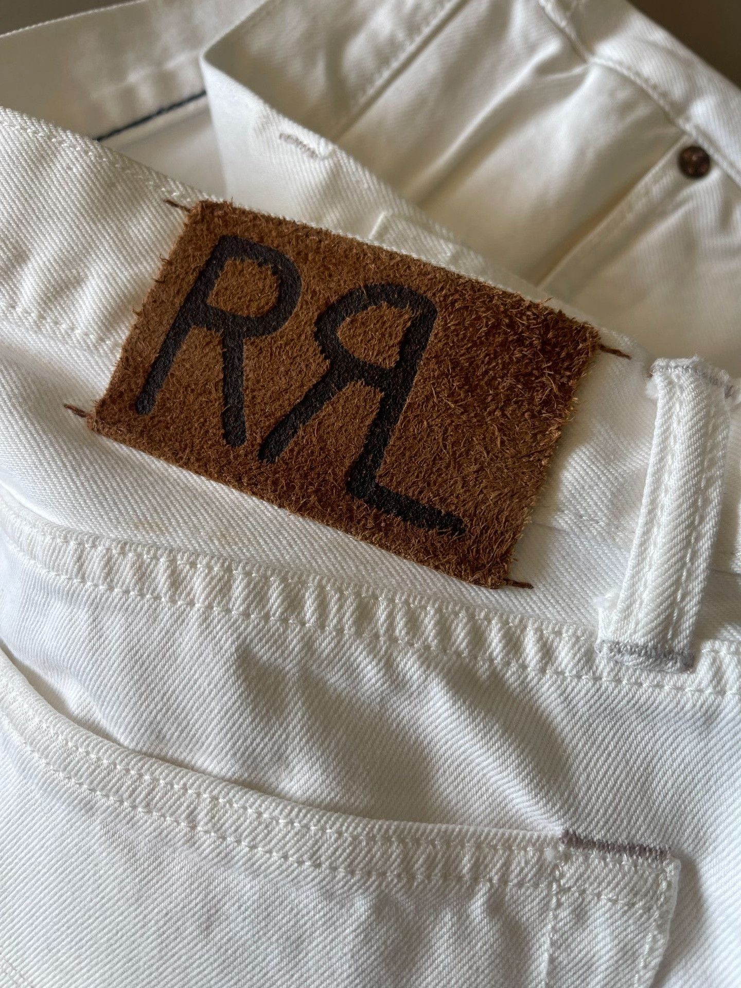 RRL Ralph Lauren RRL Double RL White Jeans Size US 34 / EU 50 - 8 Thumbnail