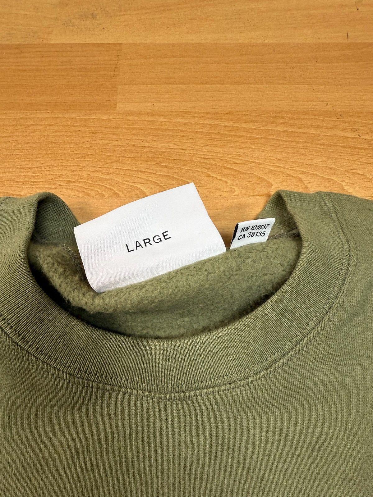 Supreme × Wtaps Supreme x WTAPS Crewneck Light Olive FW21 Size US L / EU 52-54 / 3 - 4 Thumbnail