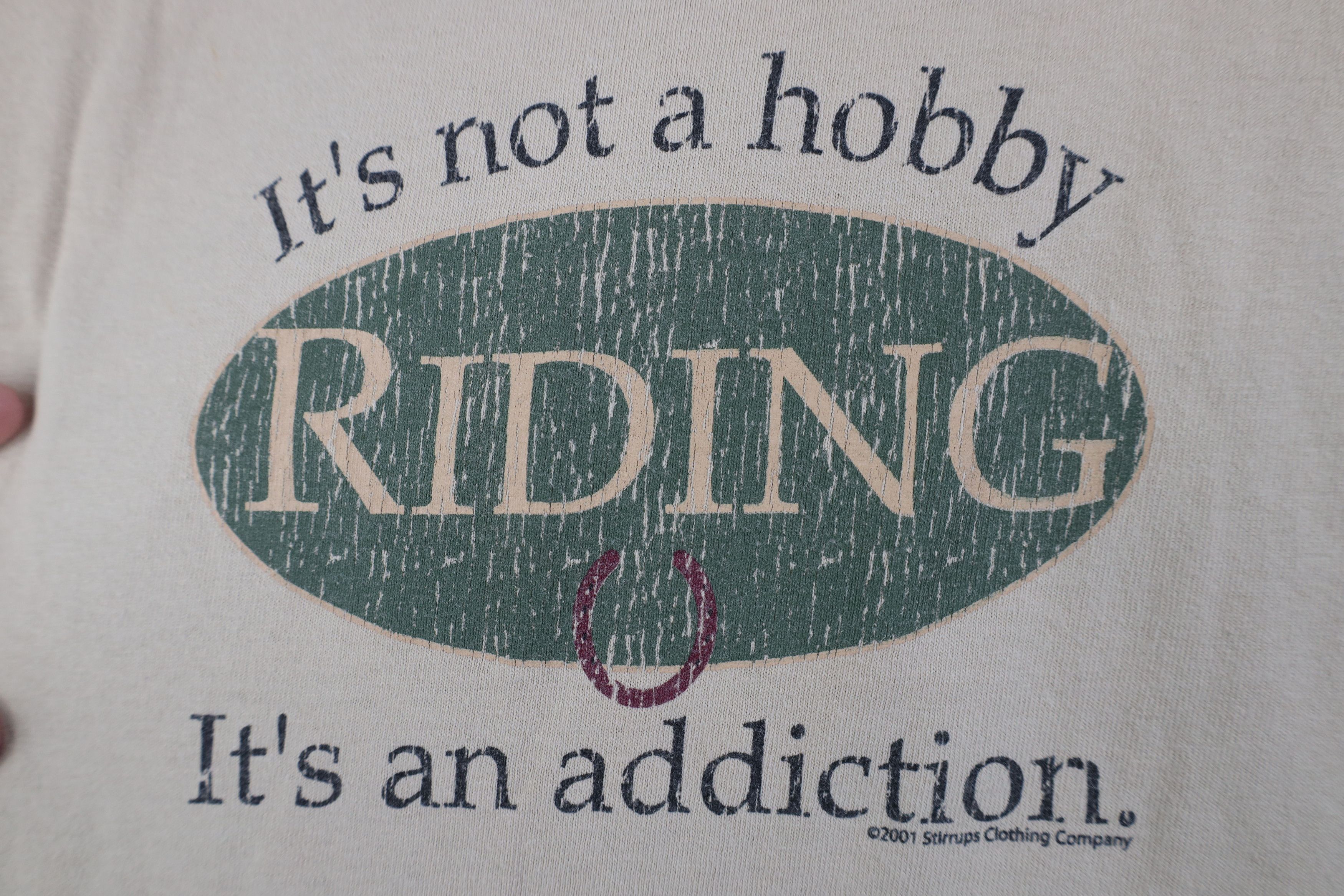 Vintage Vintage Y2K 2001 It's Not a Hobby Horse Riding T-Shirt Size M / US 6-8 / IT 42-44 - 4 Thumbnail