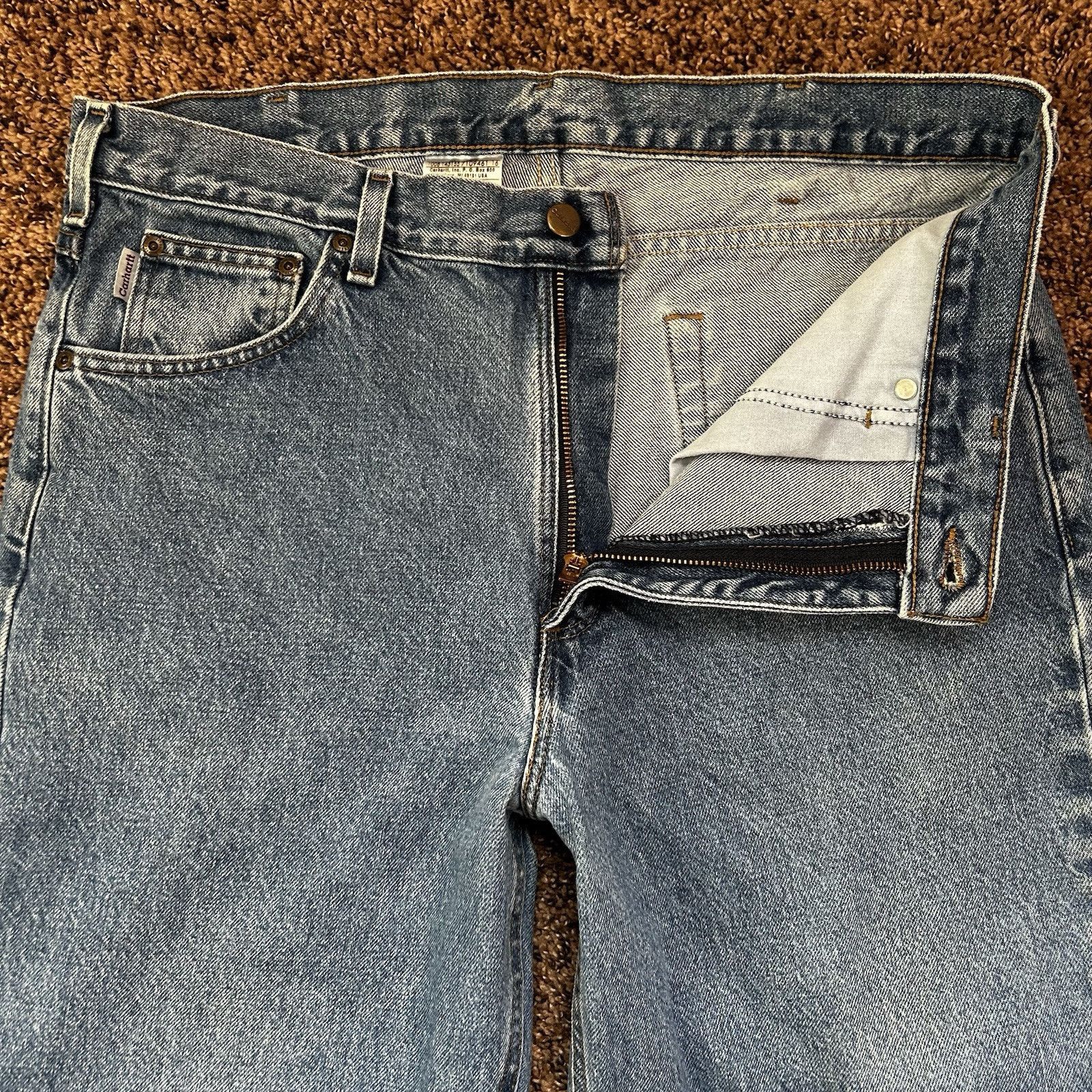 Carhartt Carhartt Straight Leg Jeans B180 STW Stonewash Mens 36 x 34 Size US 36 / EU 52 - 3 Thumbnail