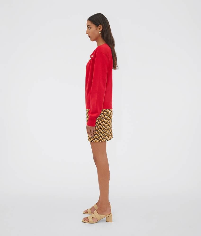 Bottega Veneta o1y0725 Sweater in Red Size S / US 4 / IT 40 - 3 Thumbnail