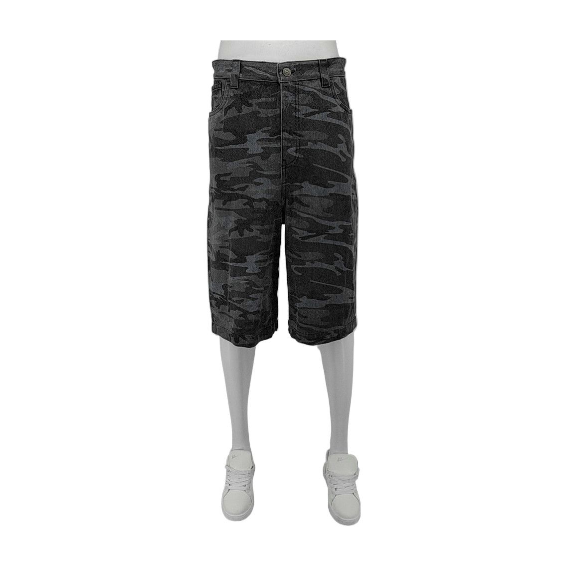 Balenciaga Camouflage Denim Shorts Size 30