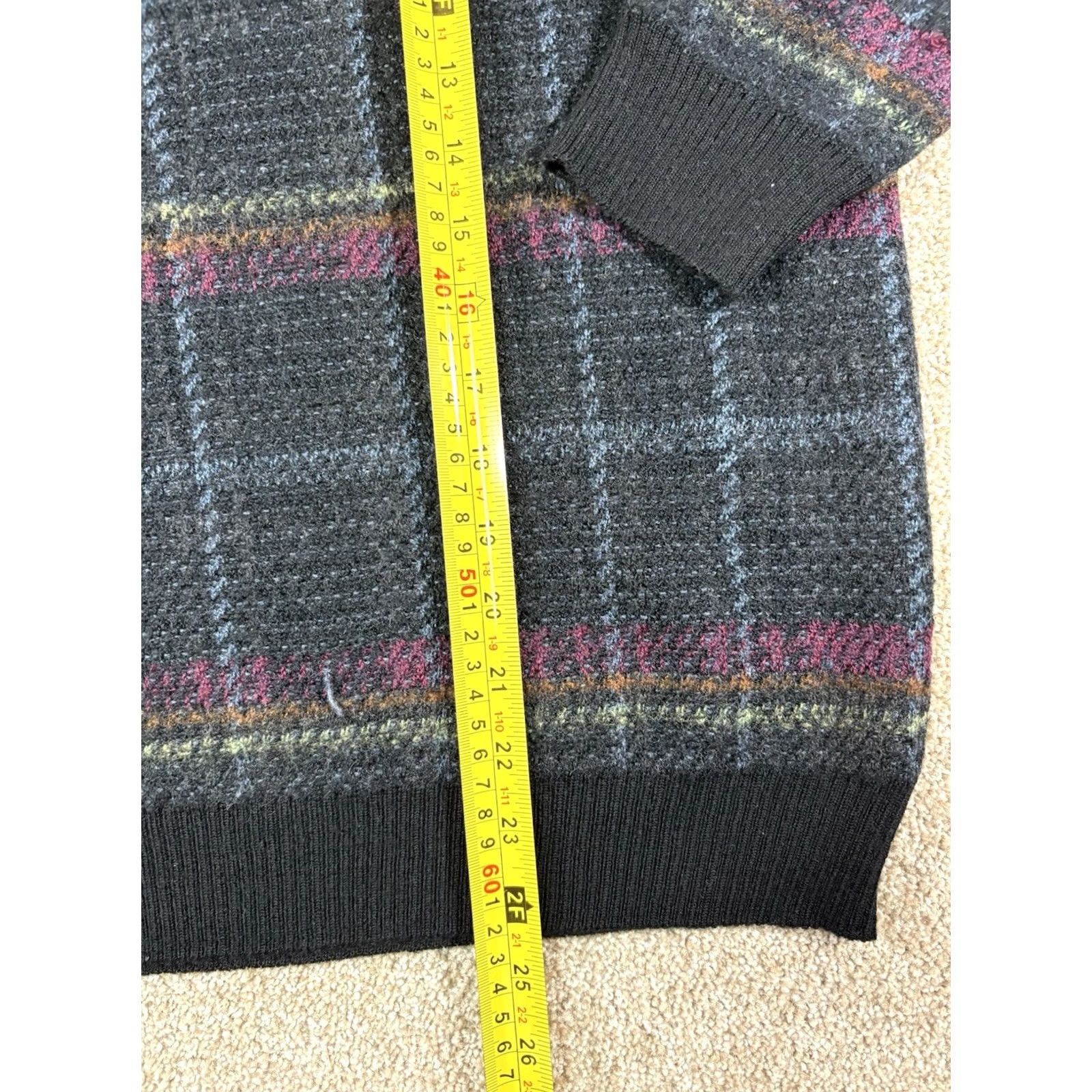 Roundtree & Yorke VINTAGE Roundtree & Yorke Sweater Mens M-L VTG Collection Striped Wool Blend Size Size US M / EU 48-50 / 2 - 5 Thumbnail