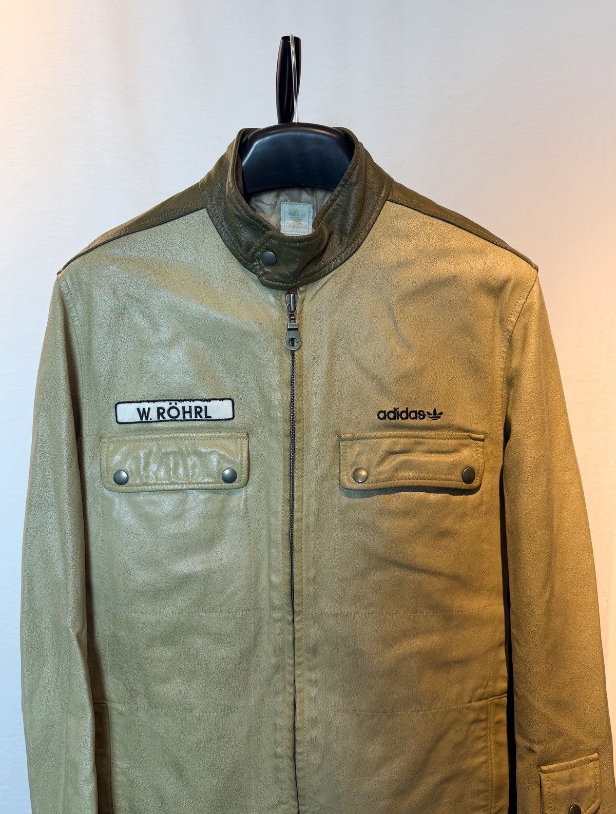 Adidas Adidas leather jacket – Walter Röhrl 2000s Size US M / EU 48-50 / 2 - 3 Thumbnail