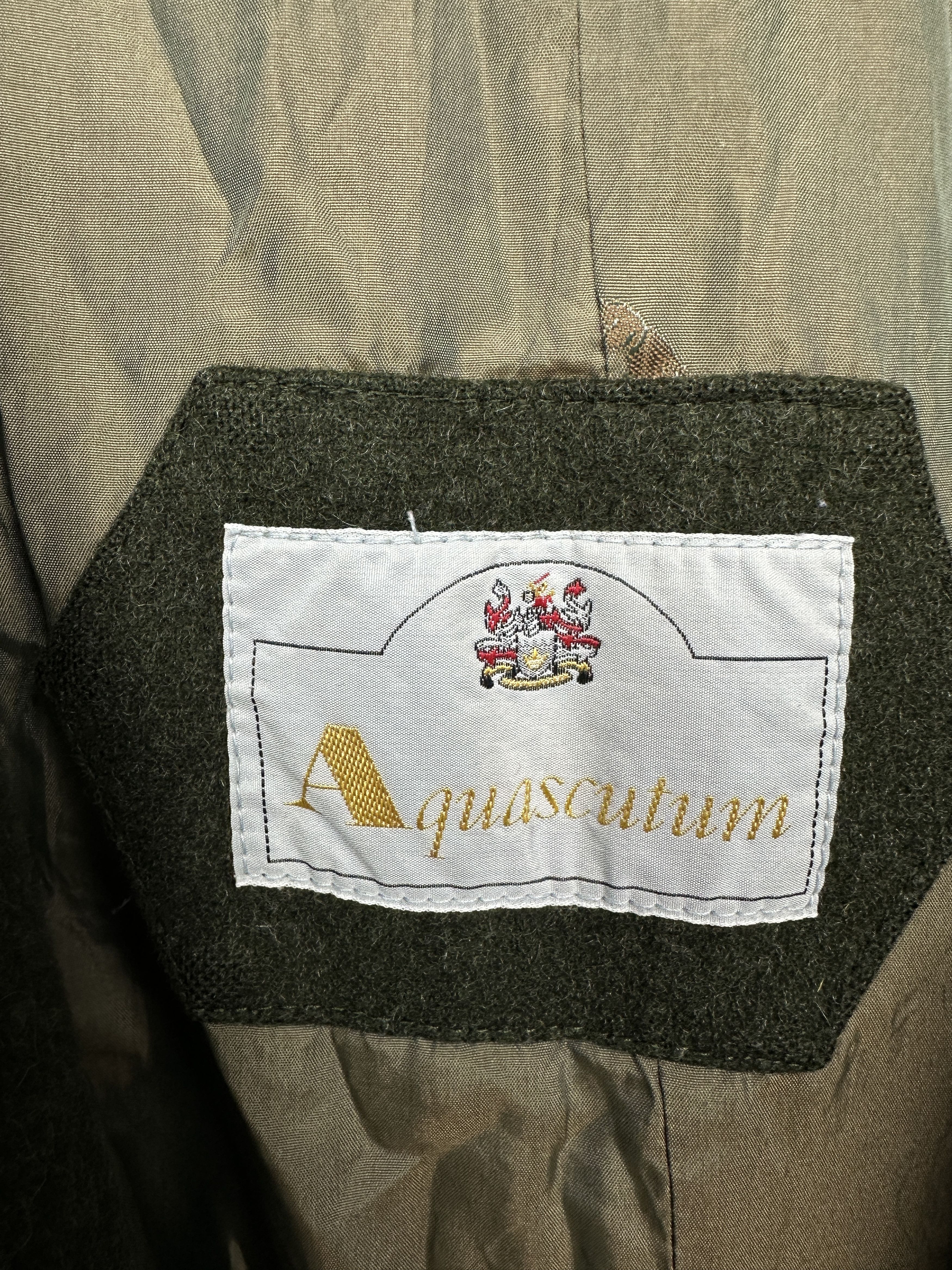 Aquascutum × Vintage Aquascutum Vintage Womens Wool Coat Jacket Size L / US 10 / IT 46 - 3 Thumbnail
