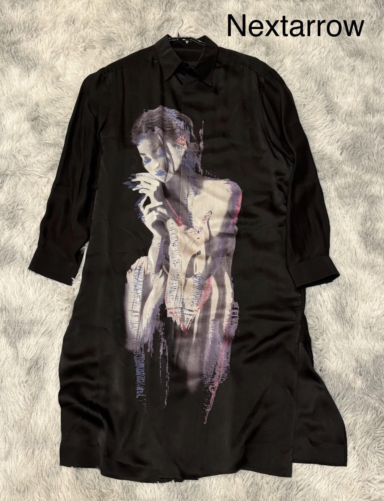 Yohji Yamamoto Yohjiyamamoto Yamamoto Yohji Fan Bingbing silk shirt 2412- Size M / US 6-8 / IT 42-44 - 1 Thumbnail