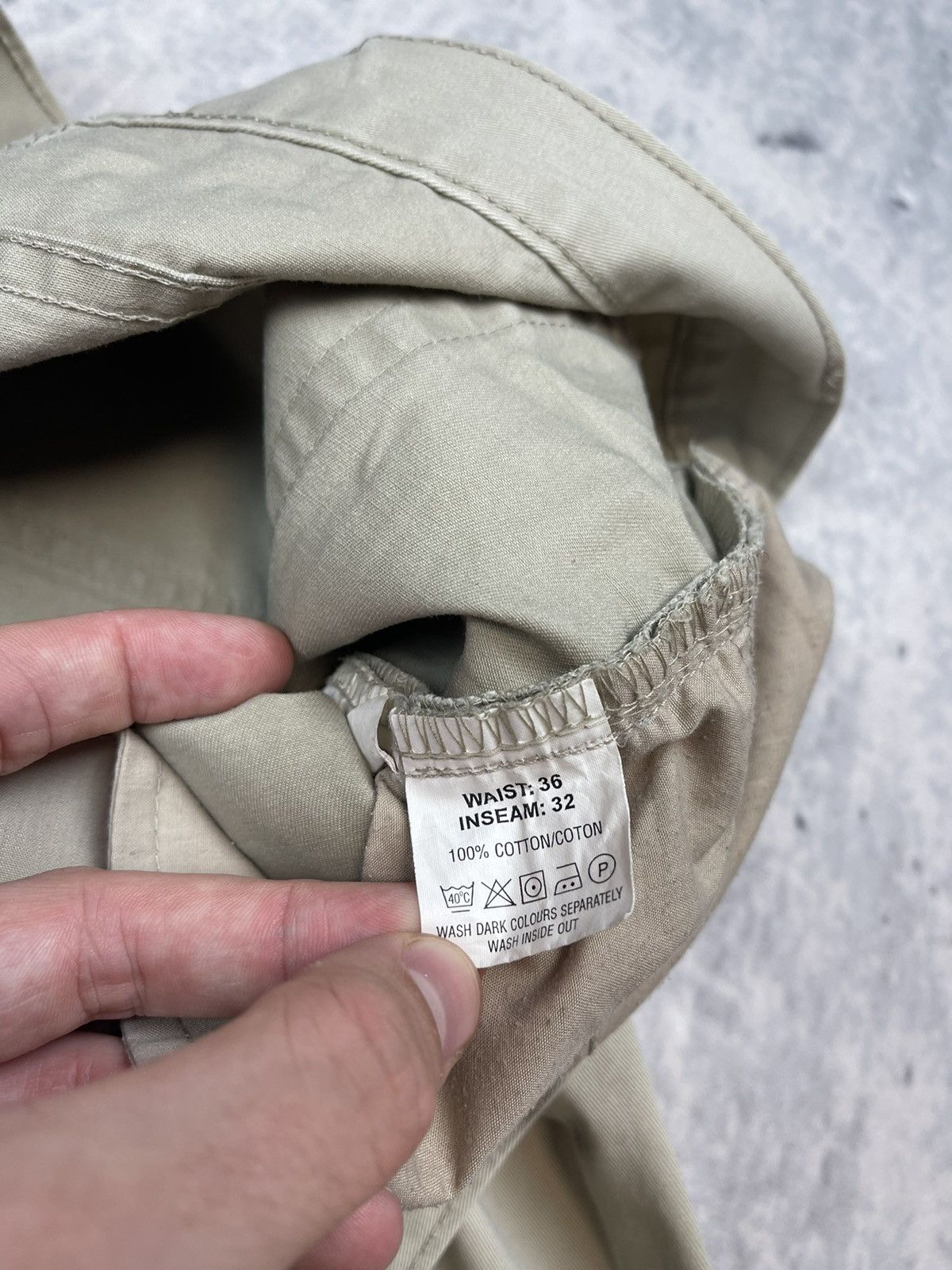 Vintage × Yves Saint Laurent YSL 00s casual pants luxury beige jeans Yves Saint Laurent Size US 36 / EU 52 - 9 Thumbnail