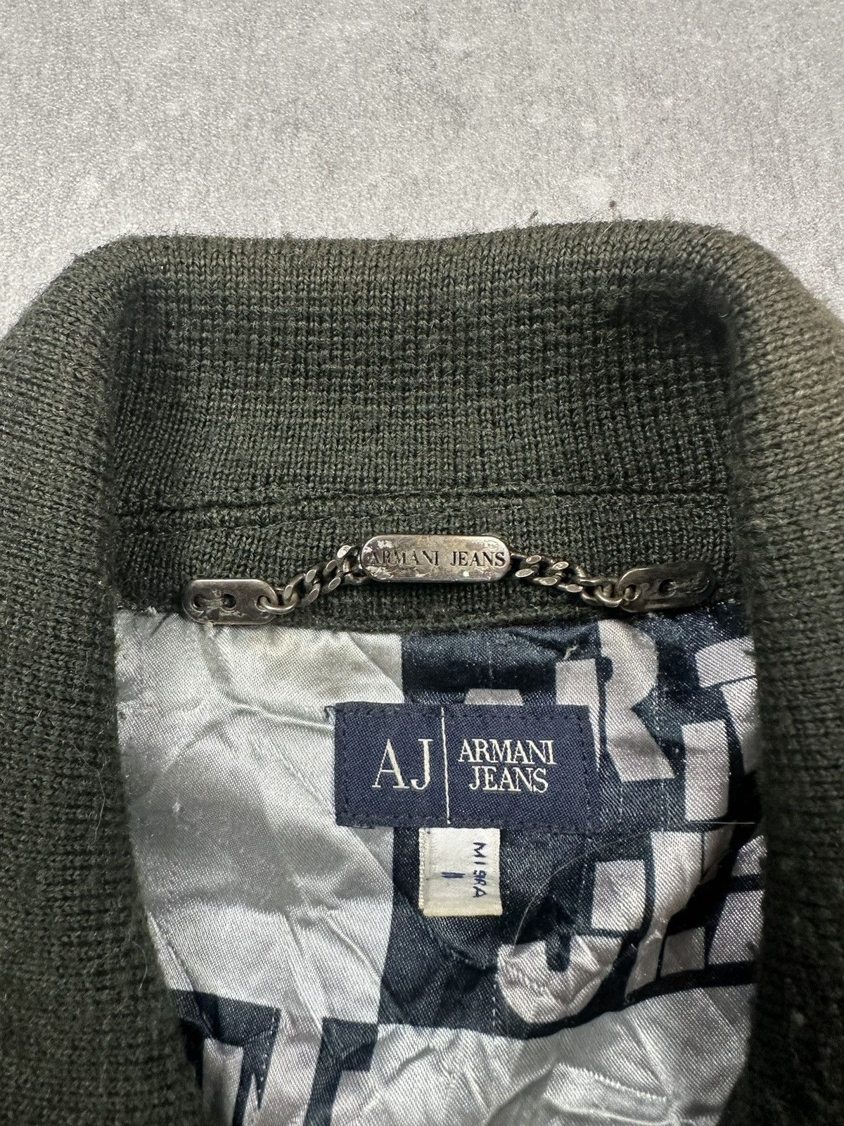 Armani Armani Vintage Varsity Jacket Navy/Olive Star Patches, 81 M Size US M / EU 48-50 / 2 - 14 Thumbnail