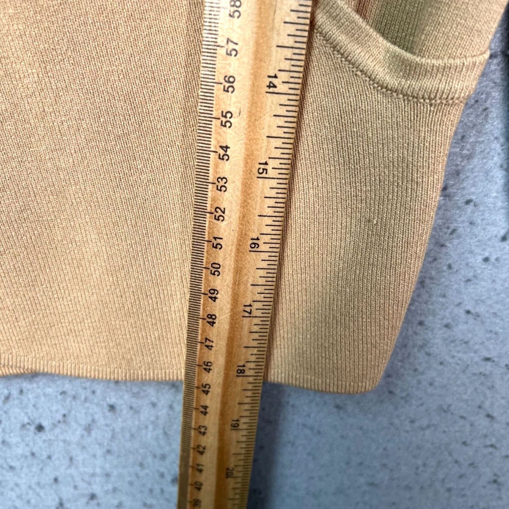 Vintage 525 America Womens Small Beige V-Neck Long Sleeve Knit Sweater Top Shirt Pullover Casual Winter Fall Spring Womens Size S / US 4 / IT 40 - 7 Thumbnail