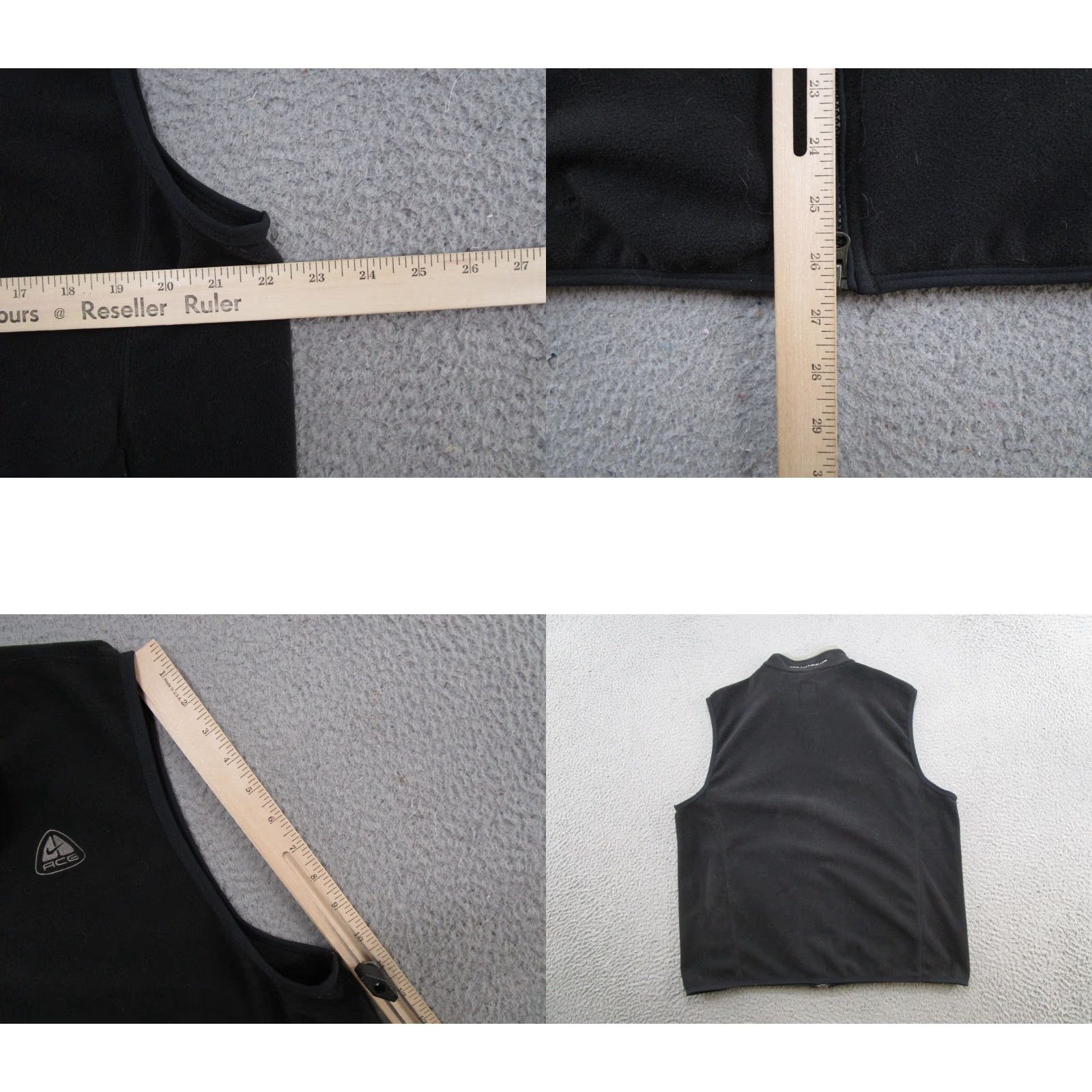 Nike VINTAGE Nike ACG Therma Fit Full Zip Fleece Vest Mens L Black Body Layer 2 Gorpcore VTG Y2K Read Size US L / EU 52-54 / 3 - 8 Thumbnail