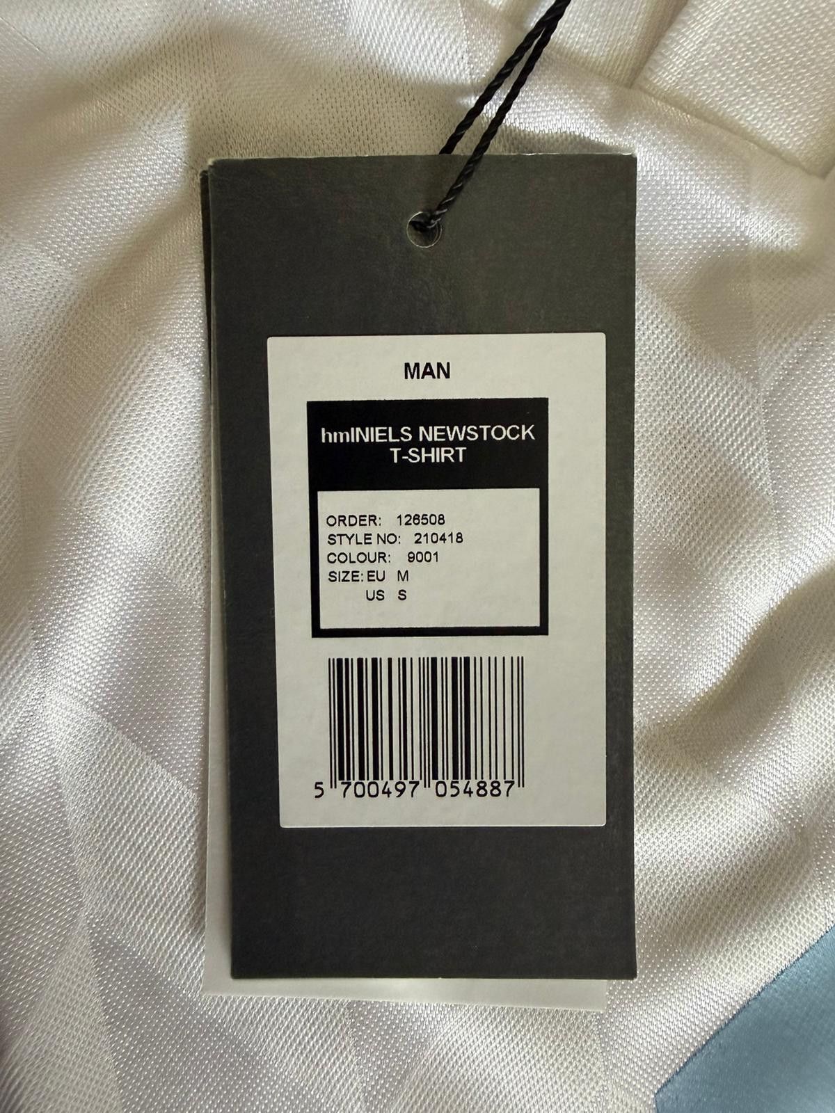 Hummel Hummel x Astrid Andersen hmINIELS Newstock Tee White Blue M Size US S / EU 44-46 / 1 - 2 Thumbnail