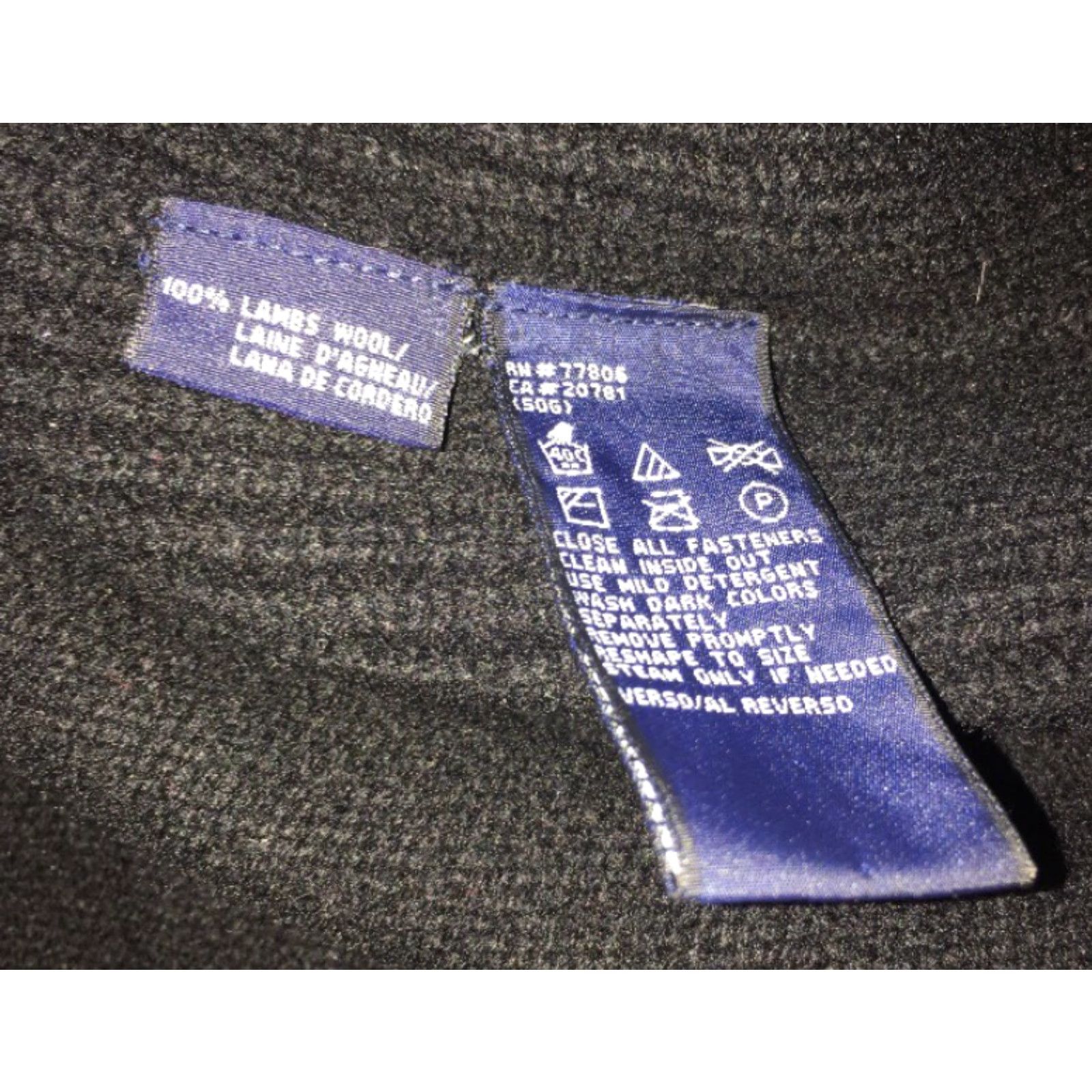 Tommy Hilfiger Tommy Hilfiger Jacket Mens XL Black 100% Lambswool 1/2 Zip Size US XL / EU 56 / 4 - 6 Thumbnail