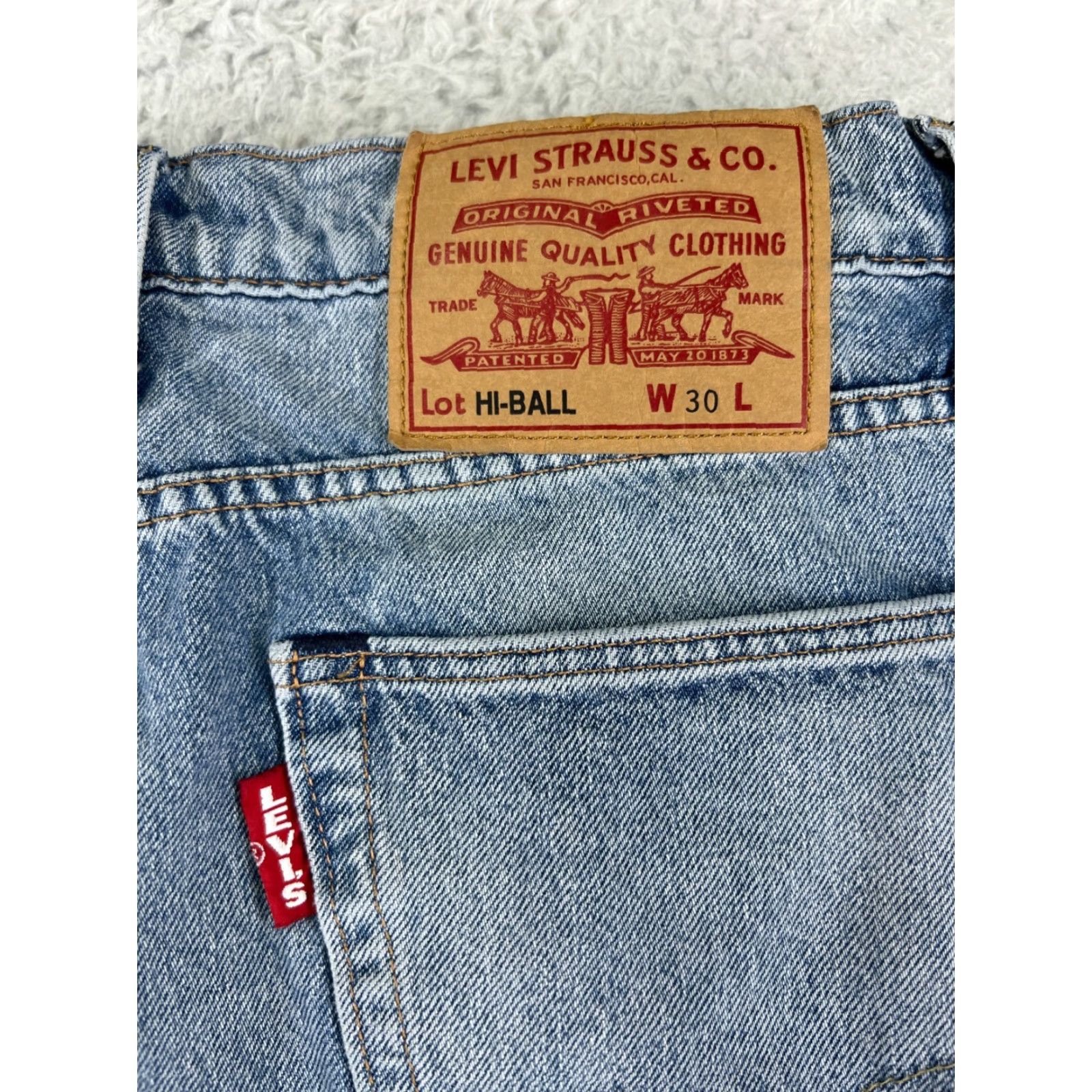 Levi's Levi's Jeans Men 30 Blue Denim Distressed 5-Pocket Slim Regular Size 30x28 Cotton Blue Jeans Size US 30 / EU 46 - 4 Thumbnail