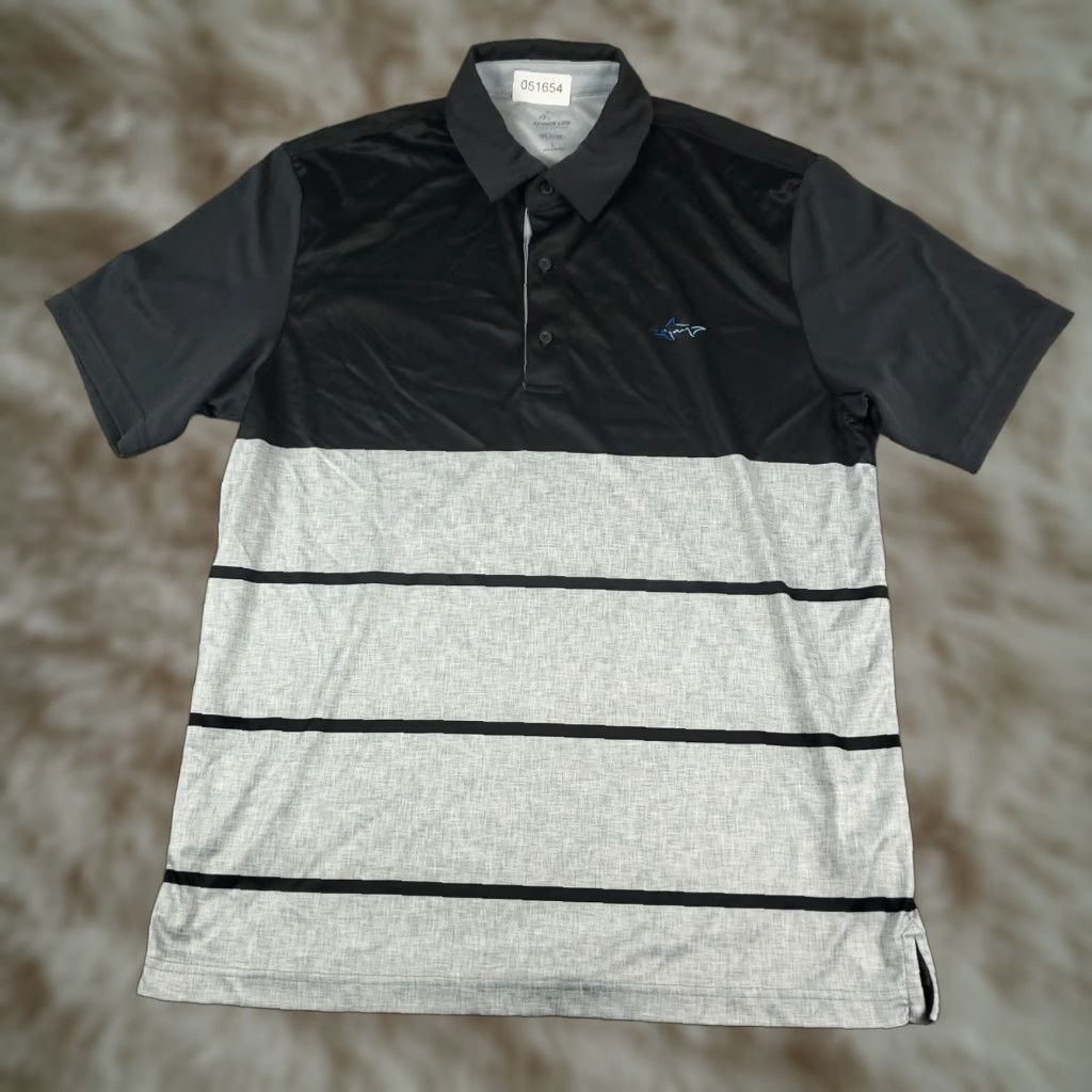 Vintage Greg Norman Polo Shirt Mens Size Large Black Gray Golf Casual Short Sleeve Size US L / EU 52-54 / 3 - 1 Thumbnail