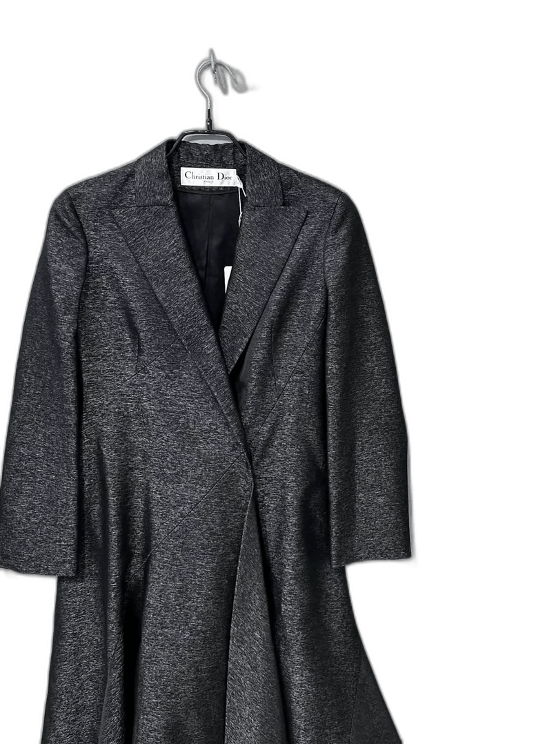 Dior Classic Black Silk Coat by Dior-2506 Size XS / US 0-2 / IT 36-38 - 1 Thumbnail
