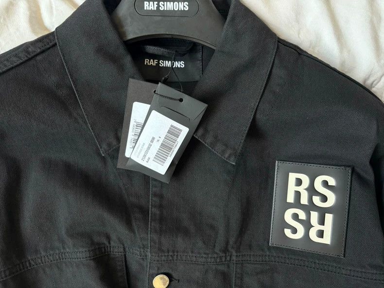 Raf Simons Raf Simons Back slogan leather silhouette denim jacket-2505 Size US S / EU 44-46 / 1 - 3 Thumbnail