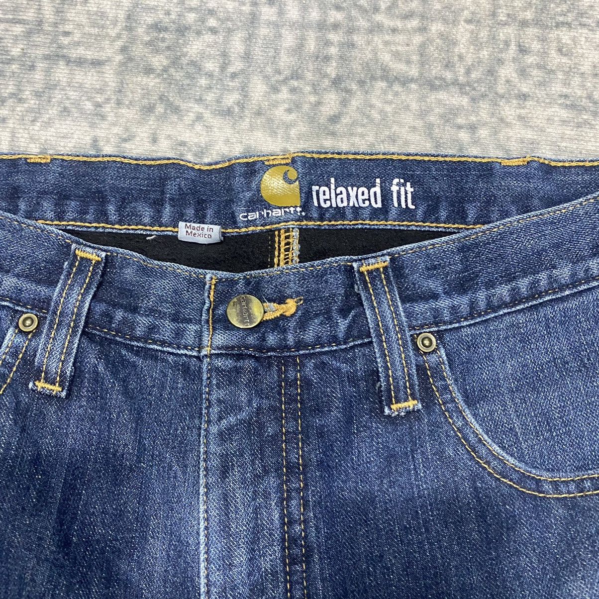 Carhartt Sick☠️ Carhartt Paint Splatter Jeans Workwear Winter 90s Size US 34 / EU 50 - 6 Thumbnail