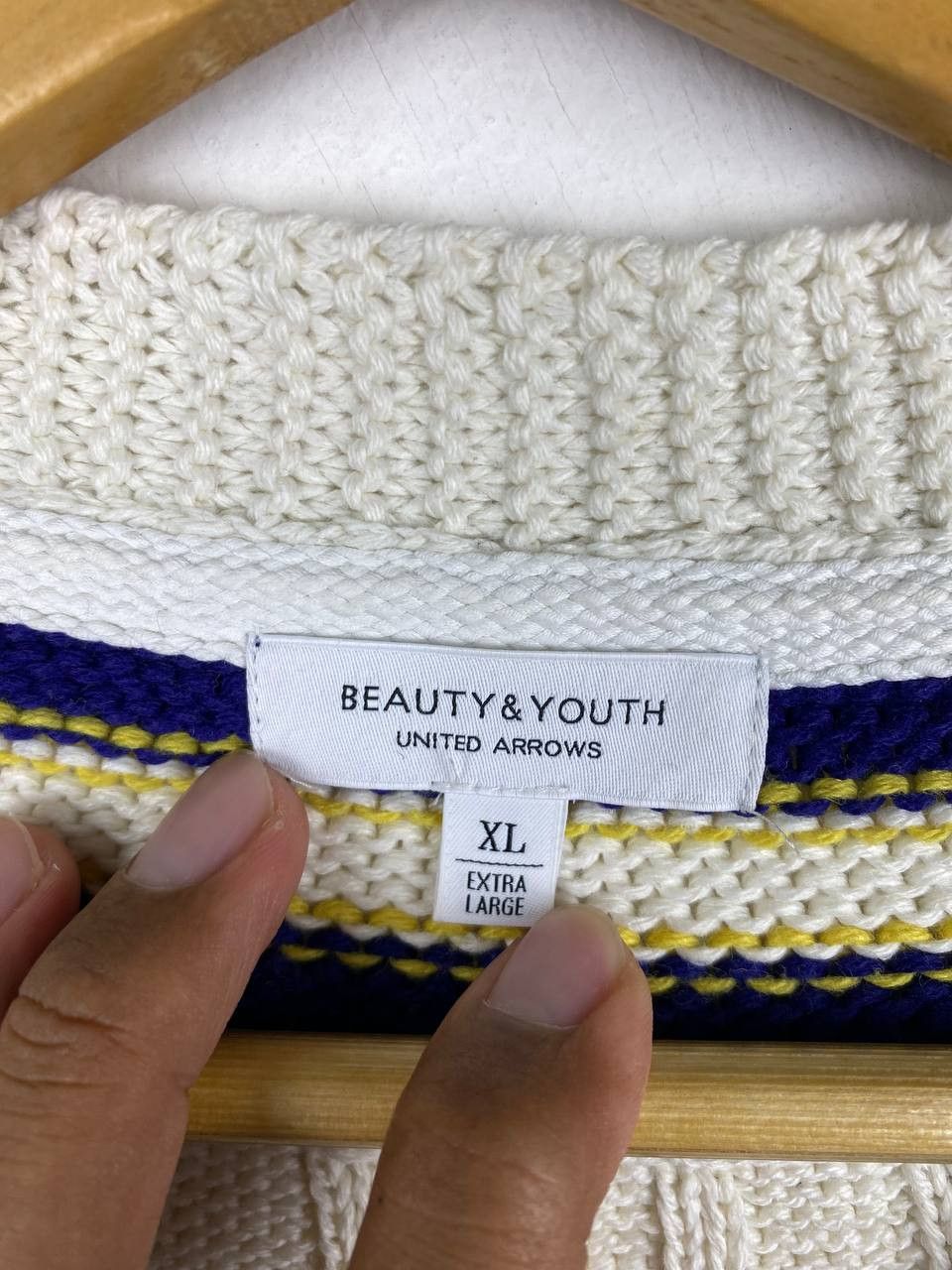 United Arrows beauty and youth by united arrows knitwear very nice design Size US XL / EU 56 / 4 - 5 Thumbnail