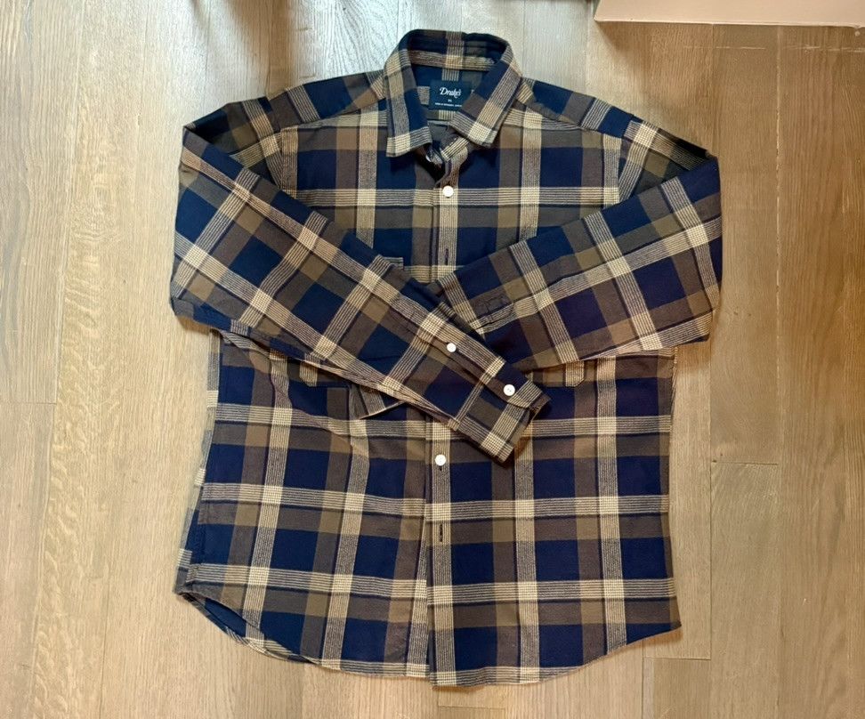 Drake's Drake's plaid overshirt XL Size US XL / EU 56 / 4 - 1 Thumbnail