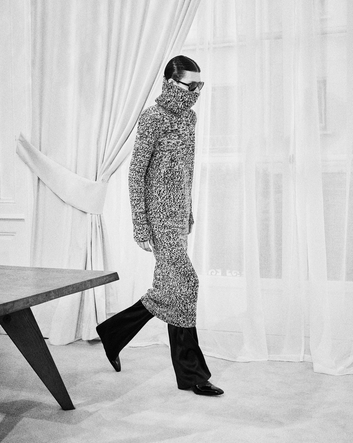 Saint Laurent Paris Saint Laurent Runway Turtleneck Long Dress Size US M / EU 48-50 / 2 - 11 Thumbnail