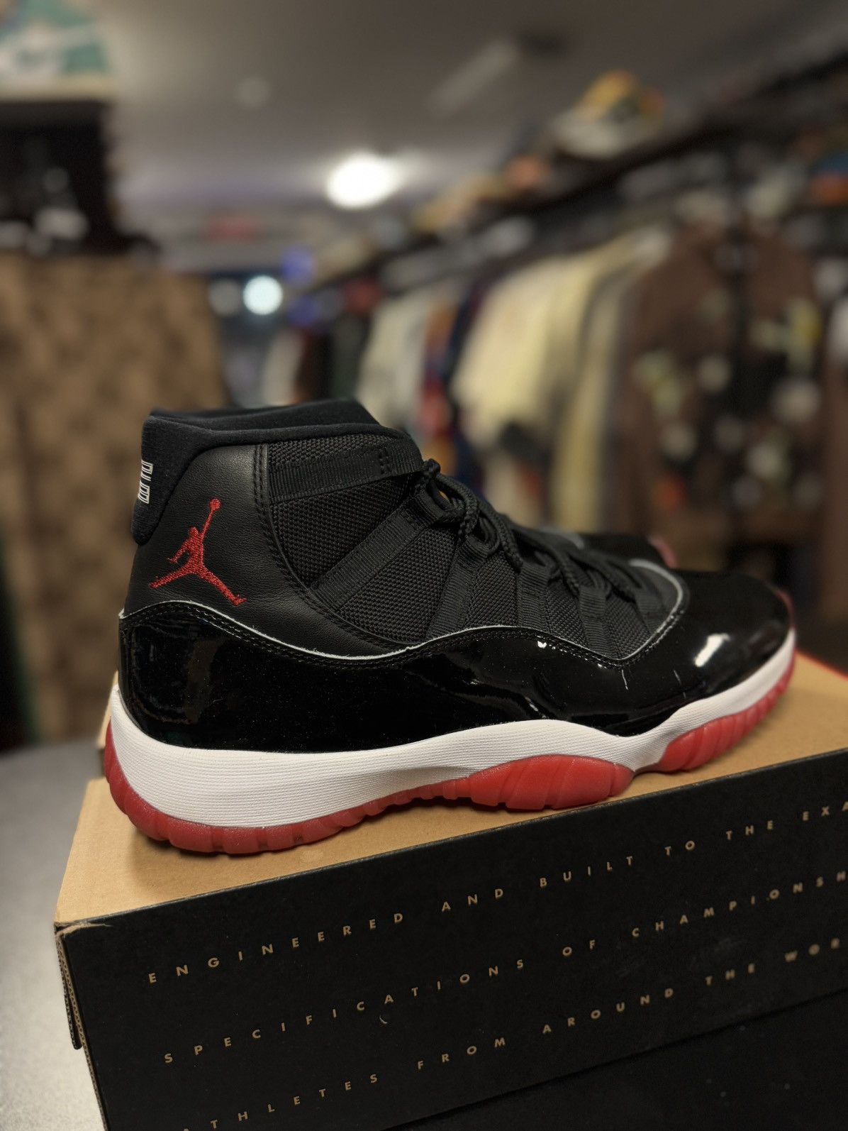 Jordan Brand × Nike Jordan 11 Bred High (378037-061) Size 9.5 W/ Box Size US 9.5 / EU 42-43 - 3 Thumbnail