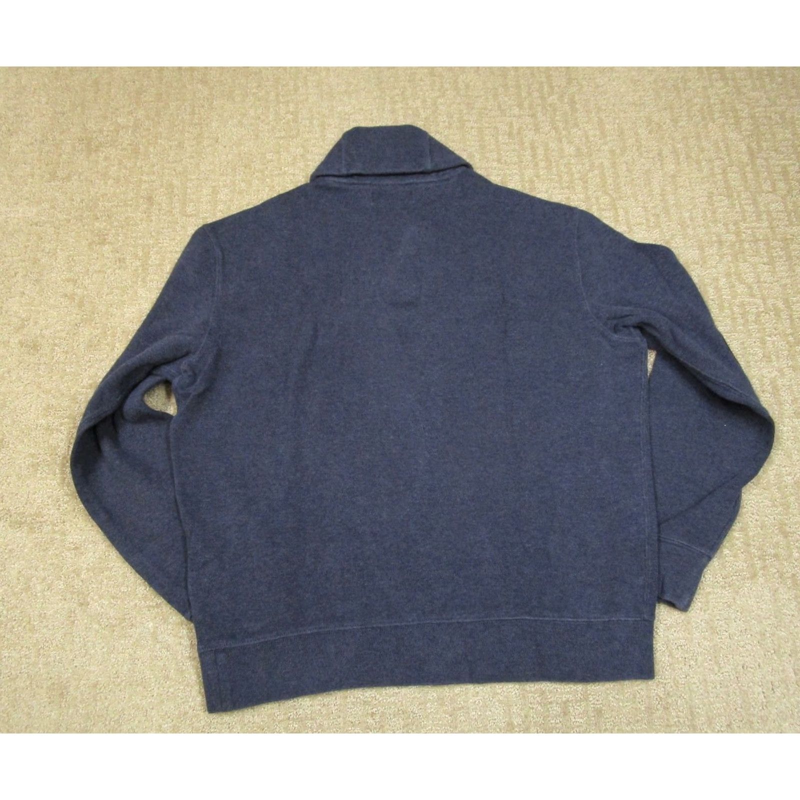Polo Ralph Lauren Polo Ralph Lauren Sweatshirt Mens Large Blue Shawl Collar Elbow Patches Sweater Size US L / EU 52-54 / 3 - 3 Thumbnail