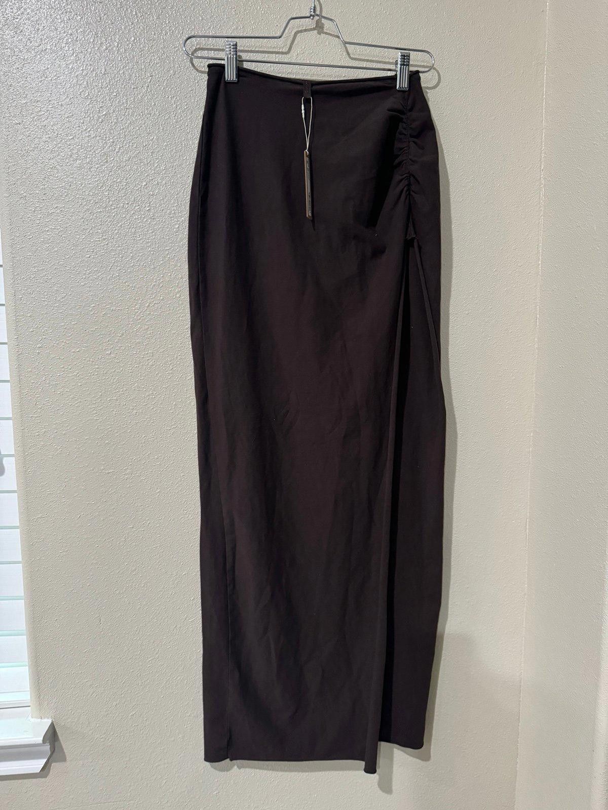 Kim Kardashian Skims Raw Edge Long Slit Skirt Size 32" / US 10 / IT 46 - 2 Thumbnail