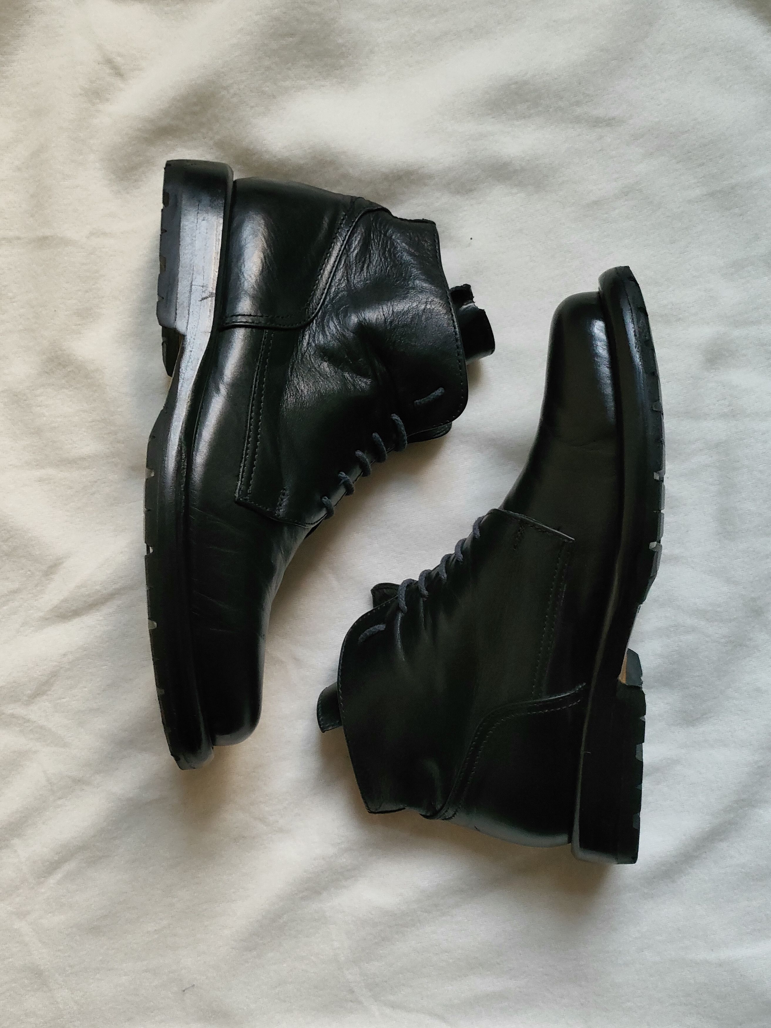 Dirk Bikkembergs 90s Dirk Bikkembergs Black Leather Lace Up Combat Boots Size US 8 / EU 41 - 1 Thumbnail