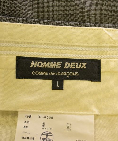 Comme des Garcons Homme Deux Casual Pants Slacks Glen Check Wool Silk Plain Gray Size US 34 / EU 50 - 8 Thumbnail