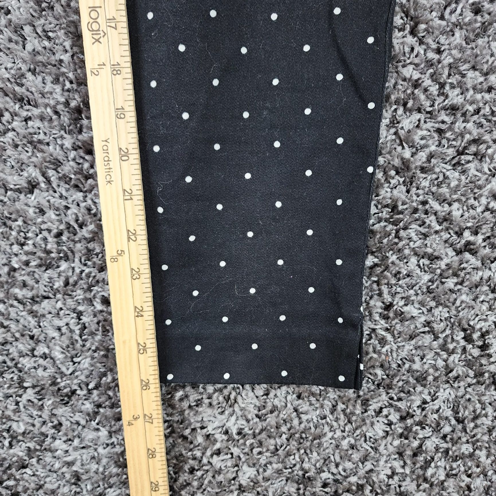 Old Navy Old Navy Dress Pants Womens Black Polka Dot Side Zip Elastic Waist Size 12 Size 34" / US 12 / IT 48 - 6 Thumbnail