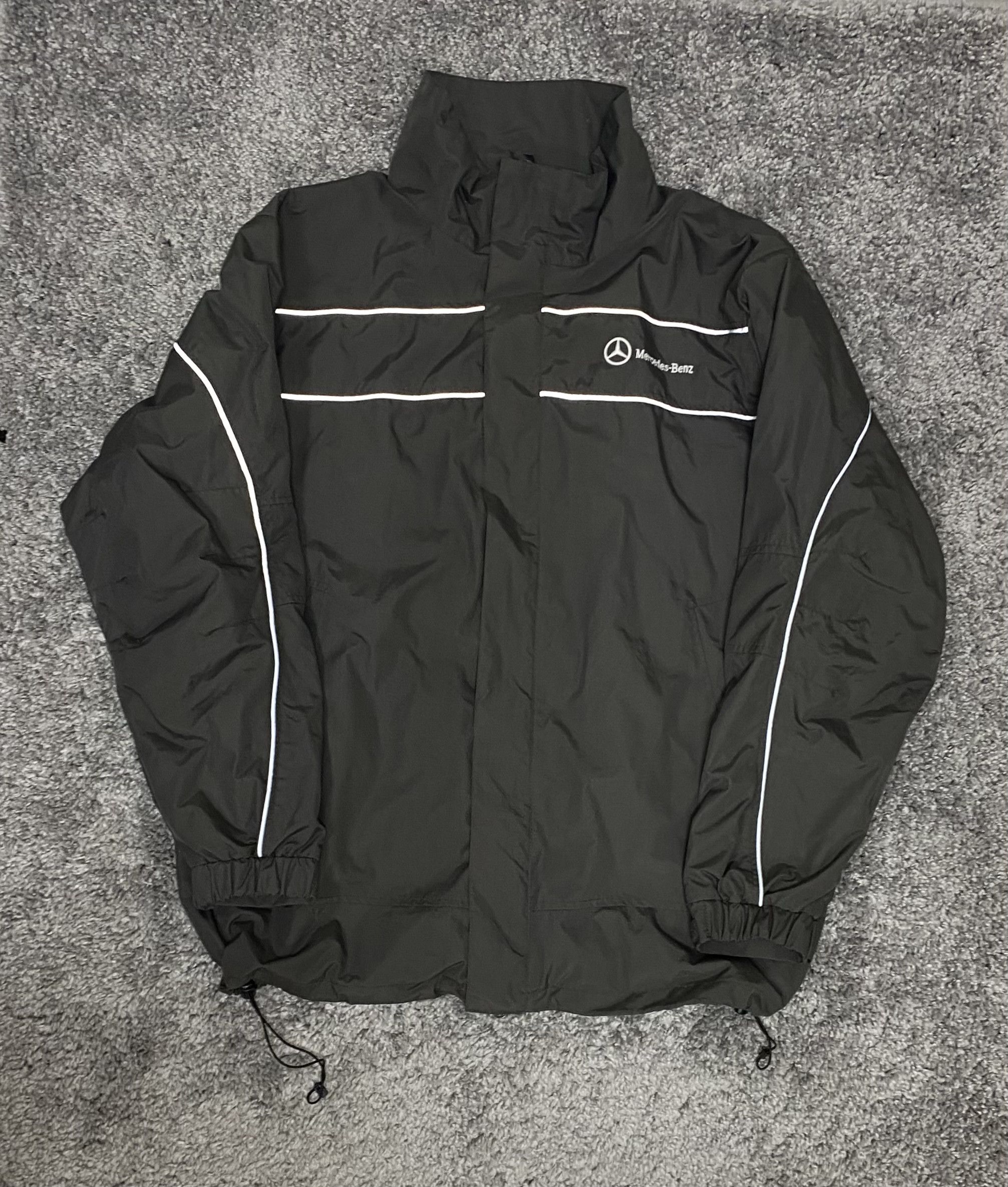 Vintage 90s Racing Mercedes Benz nylon jacket outdoor
