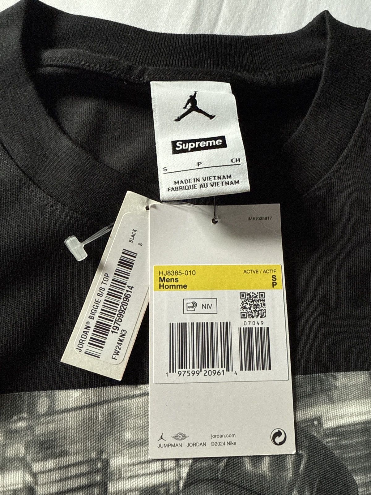 Nike × Supreme Supreme X Jordan Biggie Short-Sleeve T-shirt FW24 Size US M / EU 48-50 / 2 - 3 Thumbnail