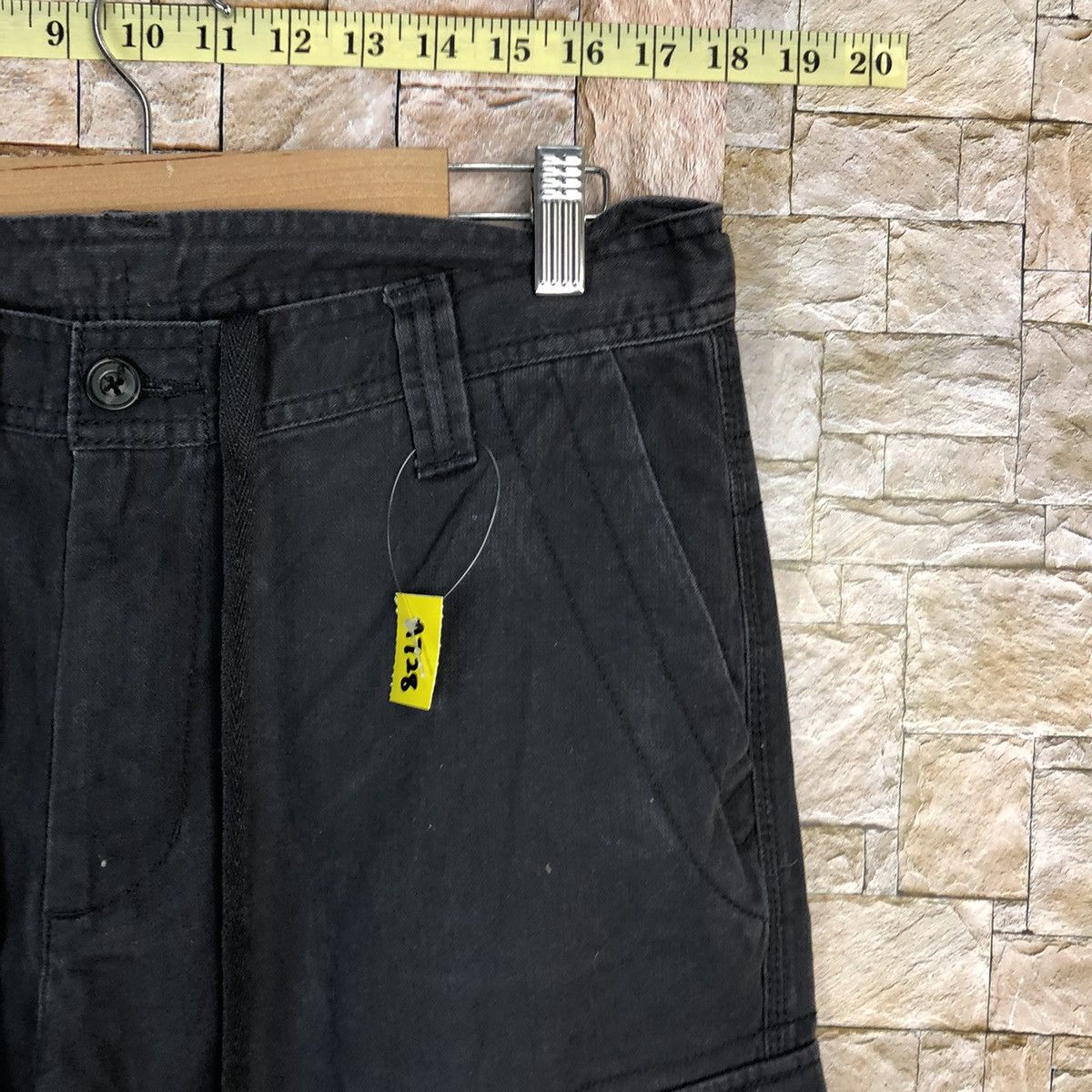 Japanese Brand Top Valu Black Cargo Multipocket Pants #A728 Size US 32 / EU 48 - 8 Thumbnail