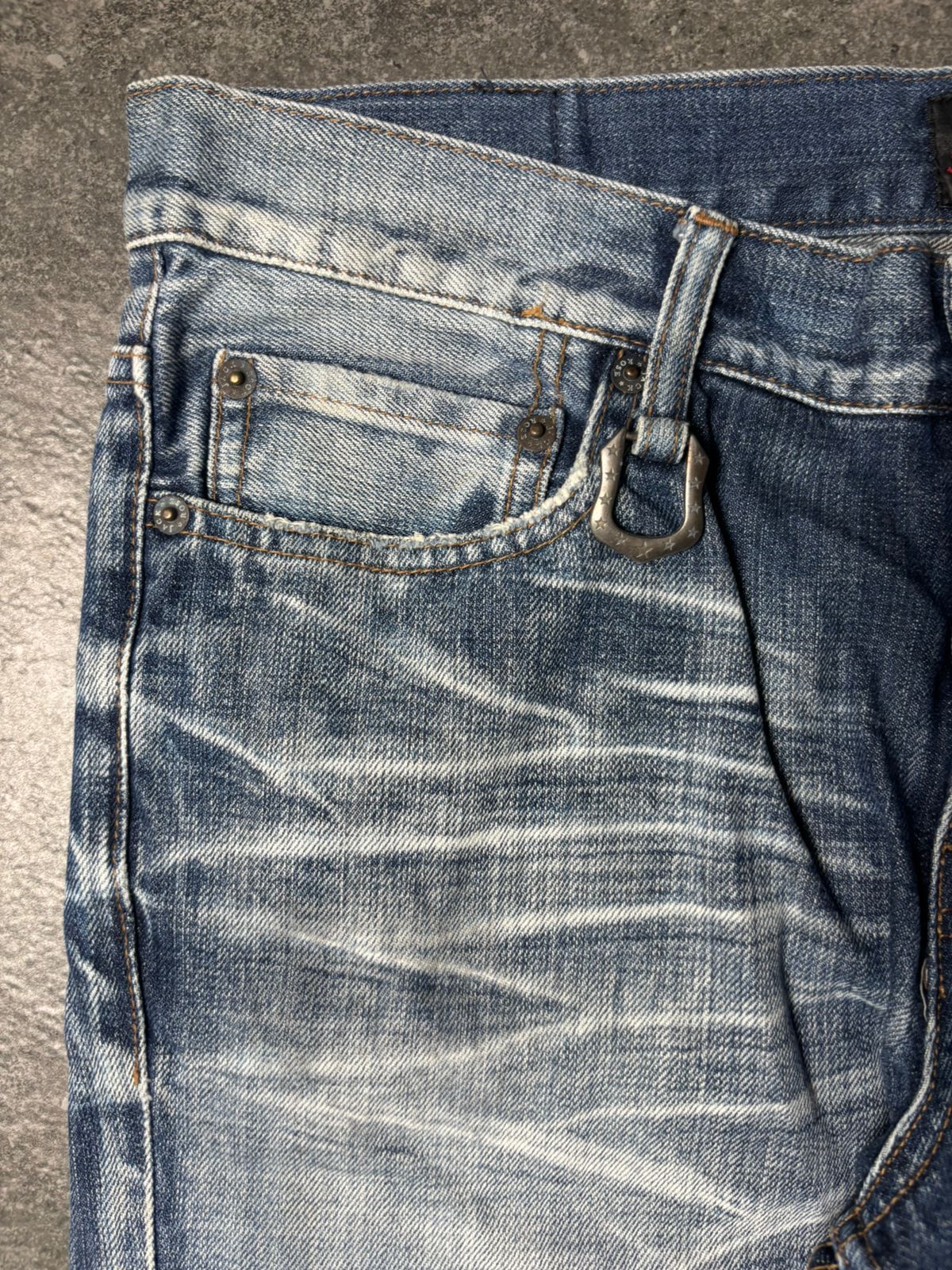 JACKROSE 2000s Jackrose Clas Marks Distressed Bootcut Jeans Size US 31 - 3 Thumbnail