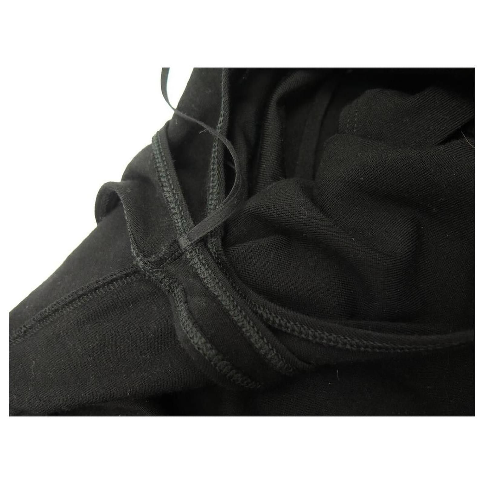 Celine o1bcso1str0824 Lolita Asymmetric Dress In Wool Jersey Black Size XXS / US 00 / IT 34 - 4 Thumbnail